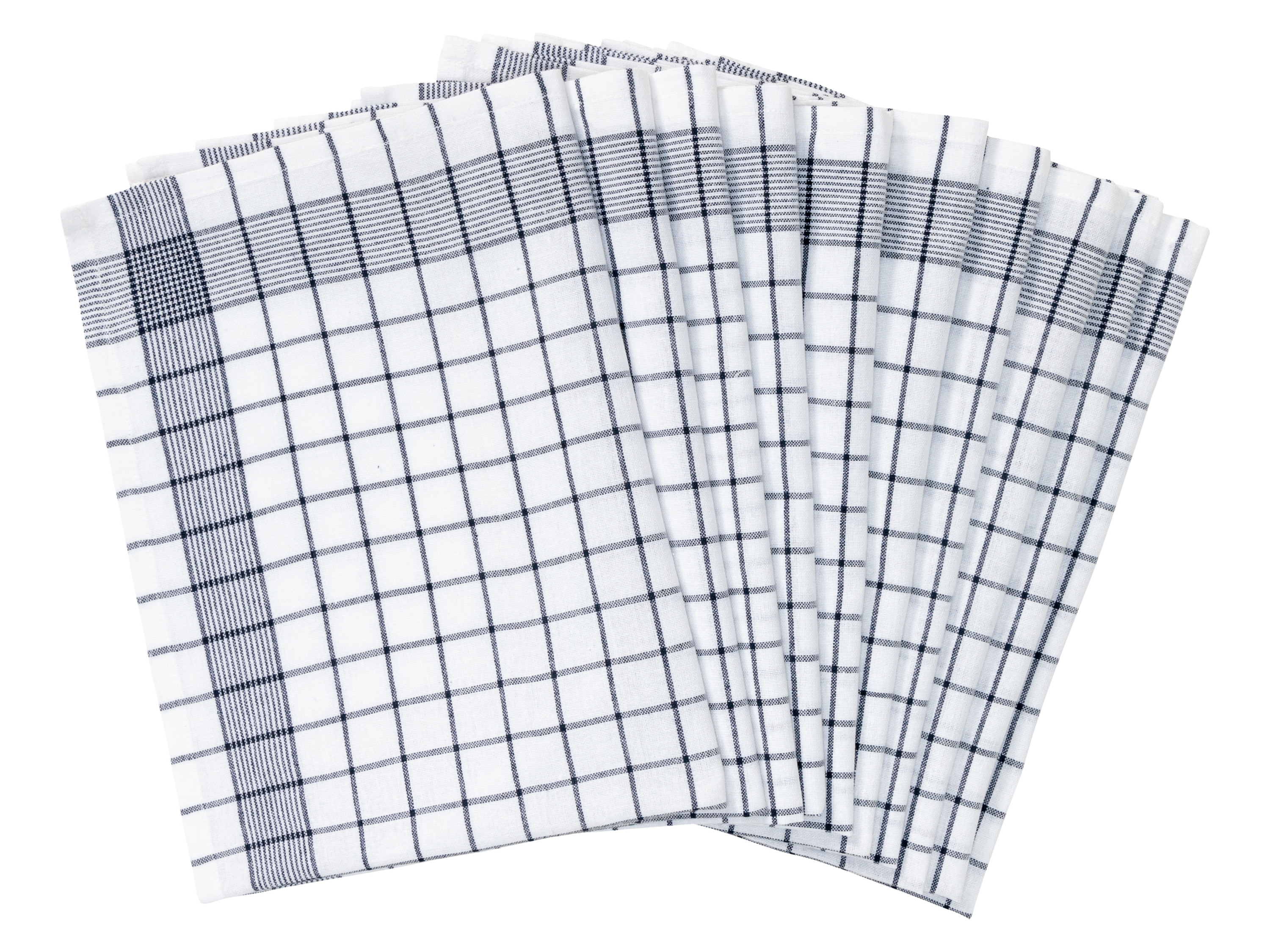 Livarno home Komplet 10 ściereczek kuchennych Niebieski