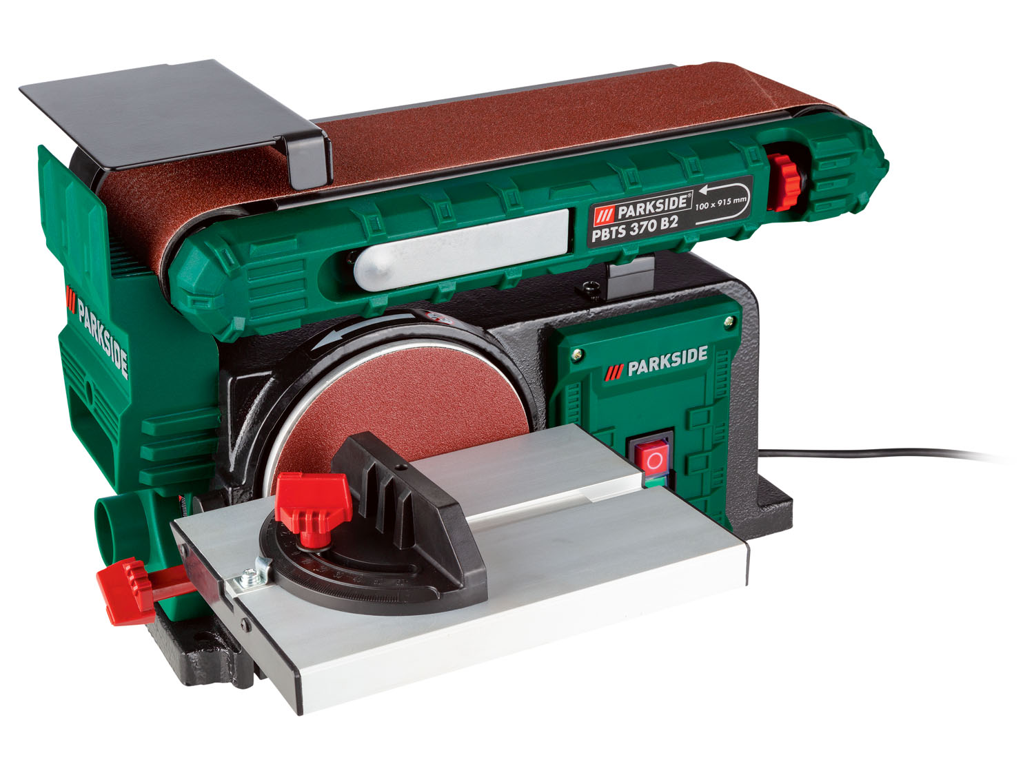 Parkside Szlifierka taśmowo-talerzowa stołowa Pbts 370 B2, 370 W