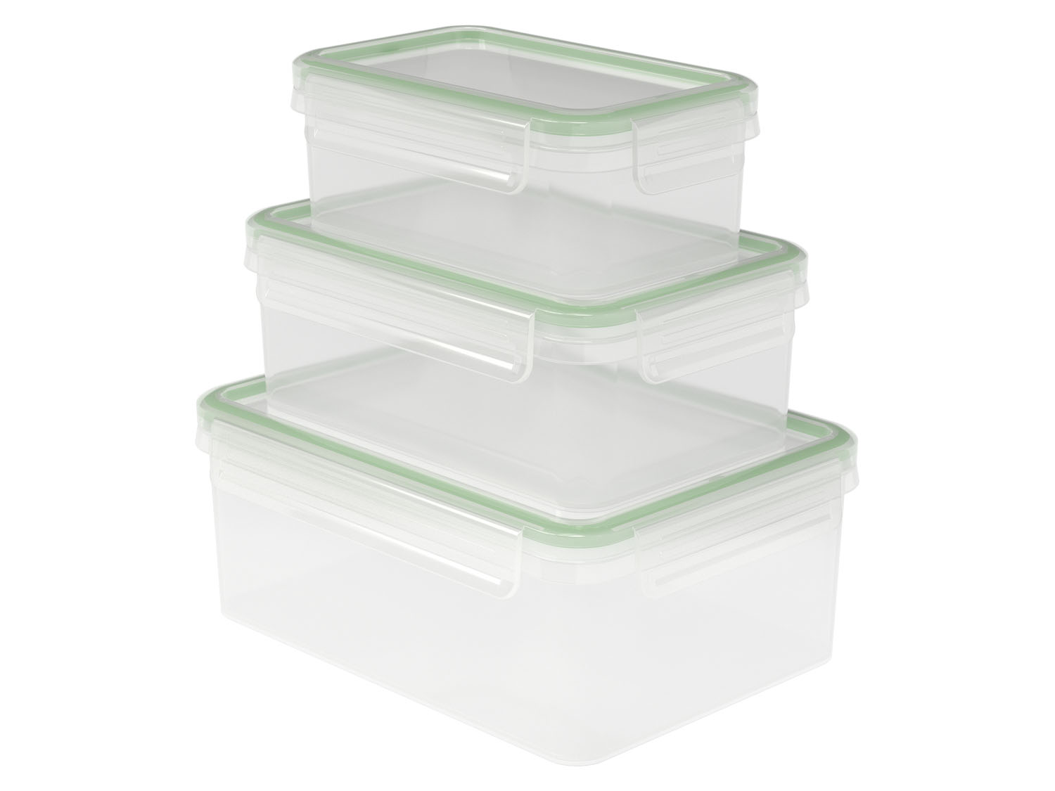Ernesto Pojemniki do przechowywania żywności, 3 szt. Prostokątny