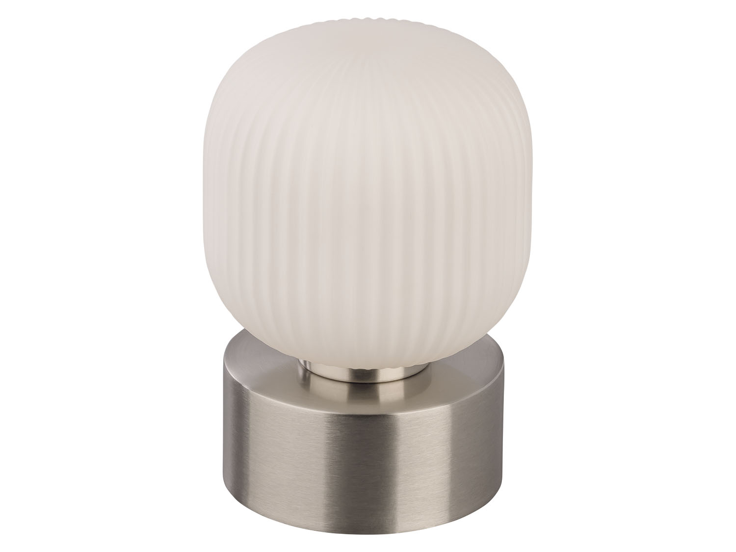 Livarno home Lampa stołowa Led, z kloszem szklanym Szkło rowkowane