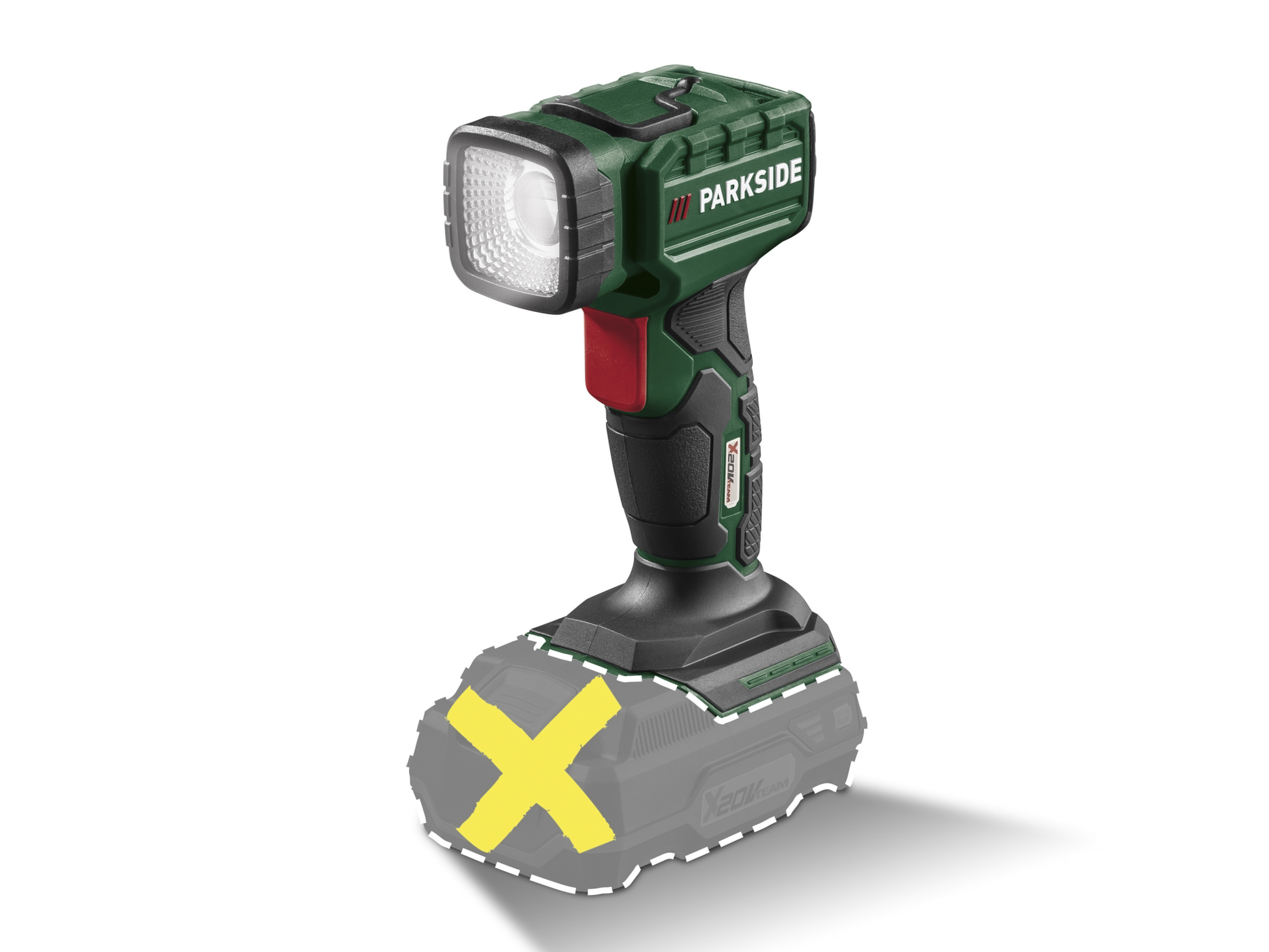 Parkside Akumulatorowa lampa ręczna Led, 20 V bez akumulatora i ładowarki Lampa ręczna Plhla 20 Li A1