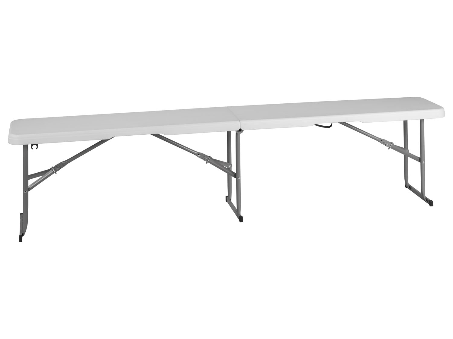 Livarno home Ławka kampingowa składana, 180 cm, biała