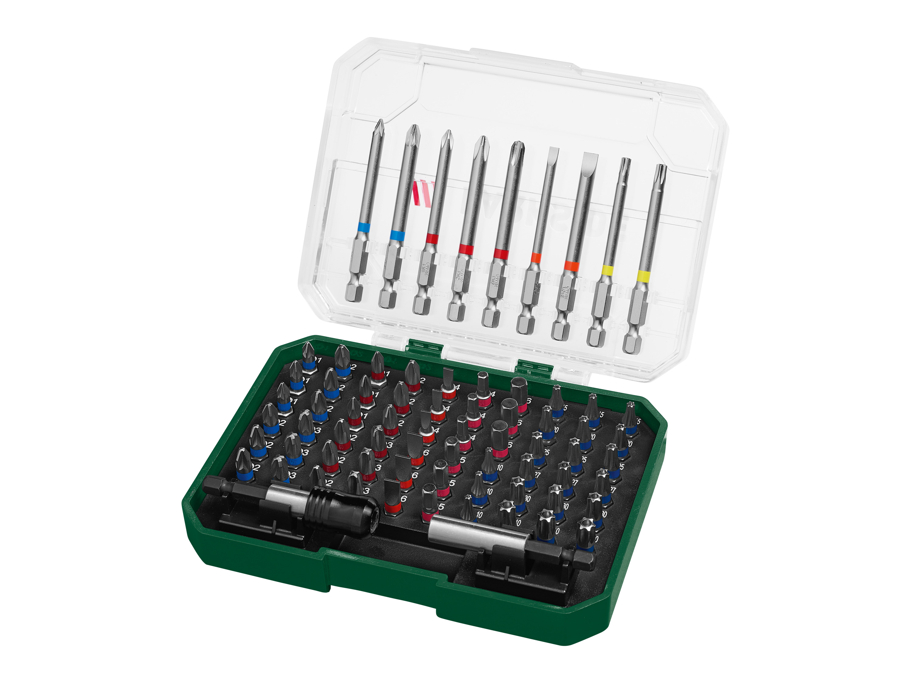 Parkside Zestaw bitów, 56 lub 71 elementów Zestaw bitów, 71 elementów