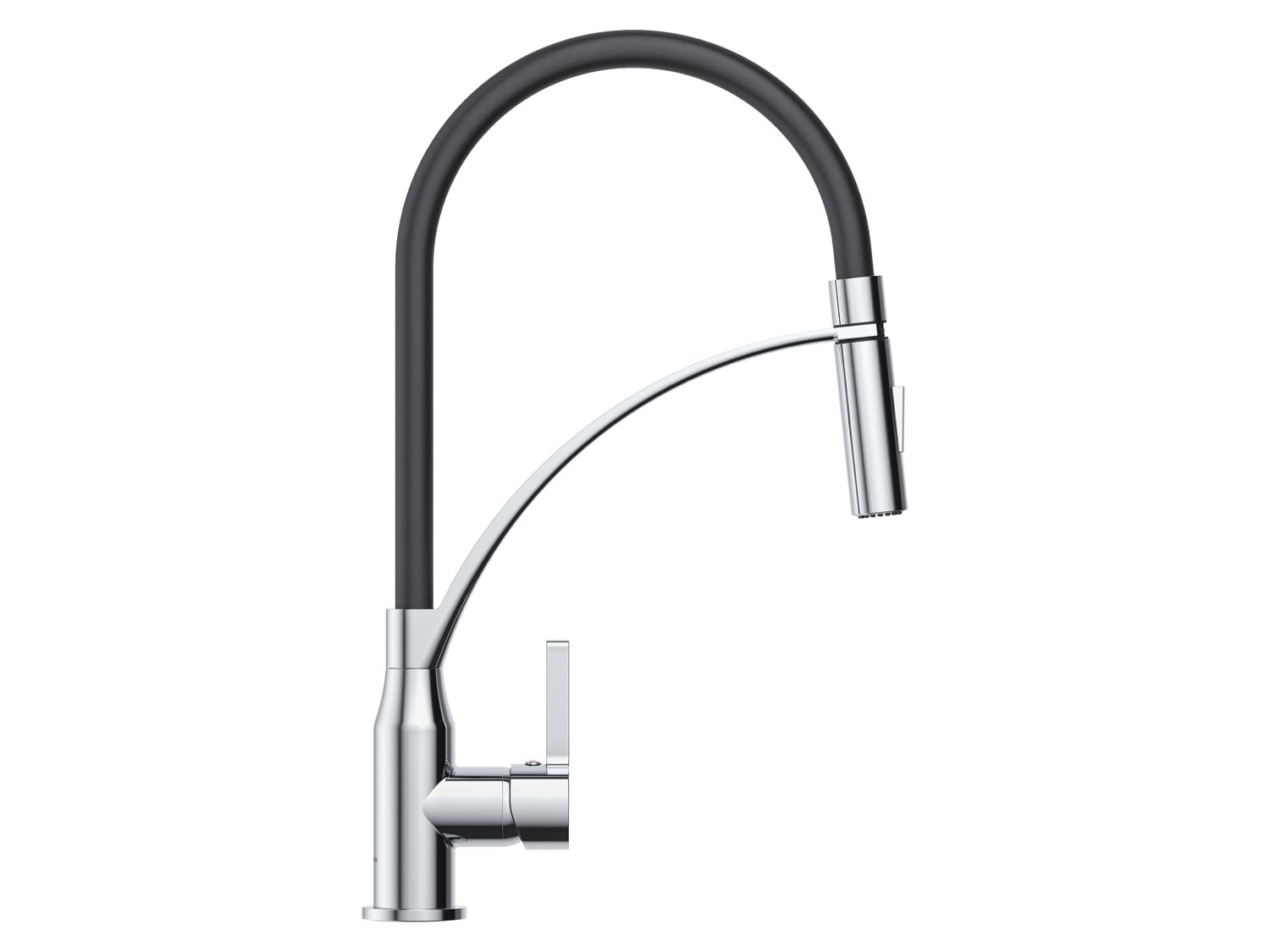 Livarno home Bateria kuchenna z mieszaczem Armatura z wylewką z gumowym wężem