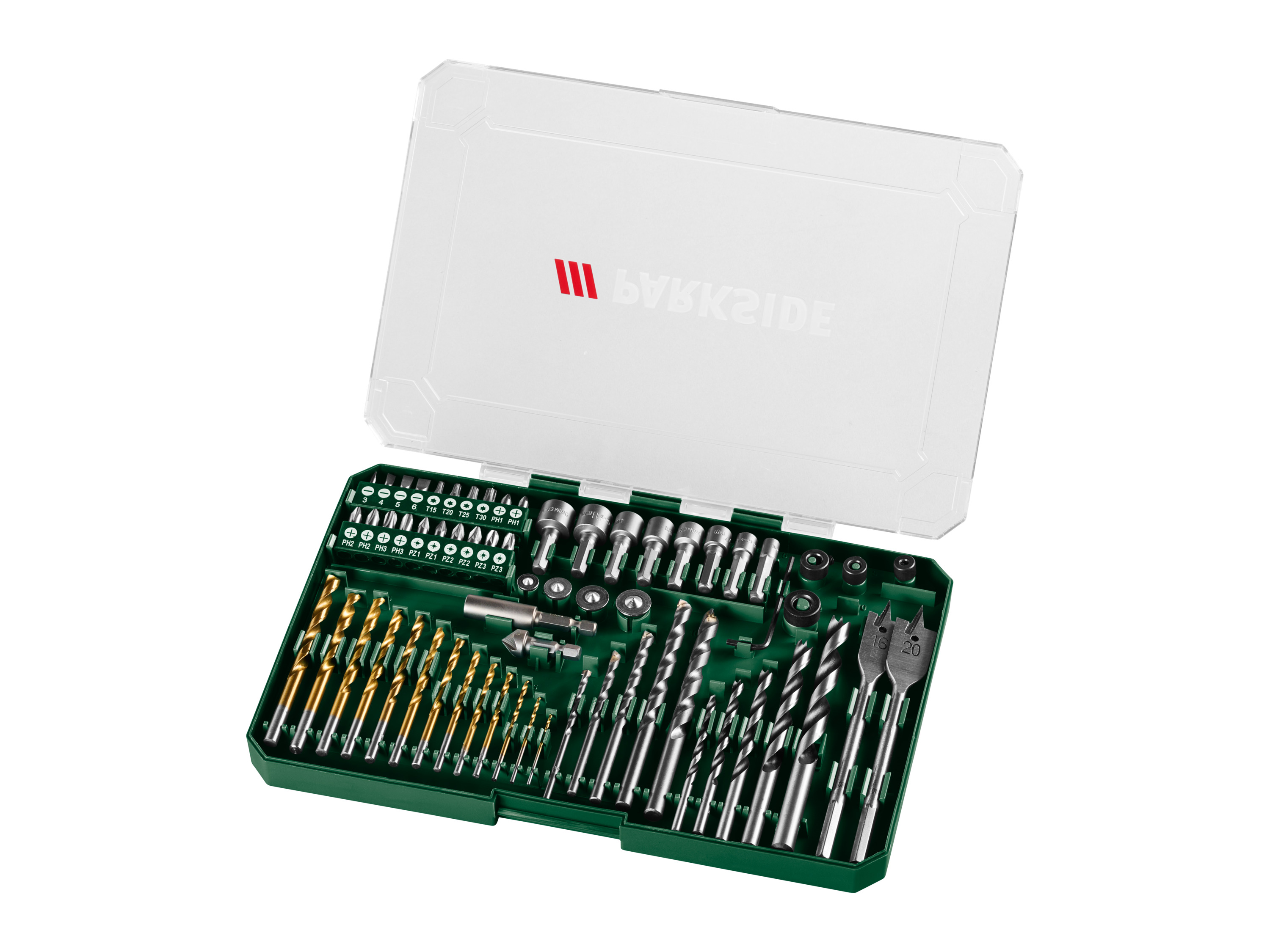 Parkside Zestaw wierteł i bitów, 64 elementy