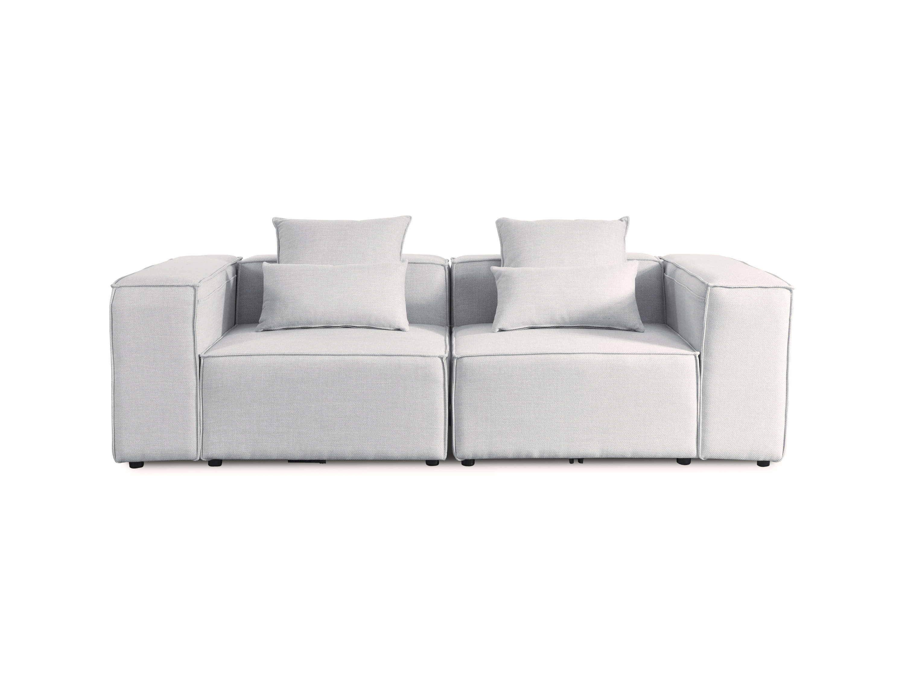 Home Deluxe Sofa narożna Verona S, Jasnoszary