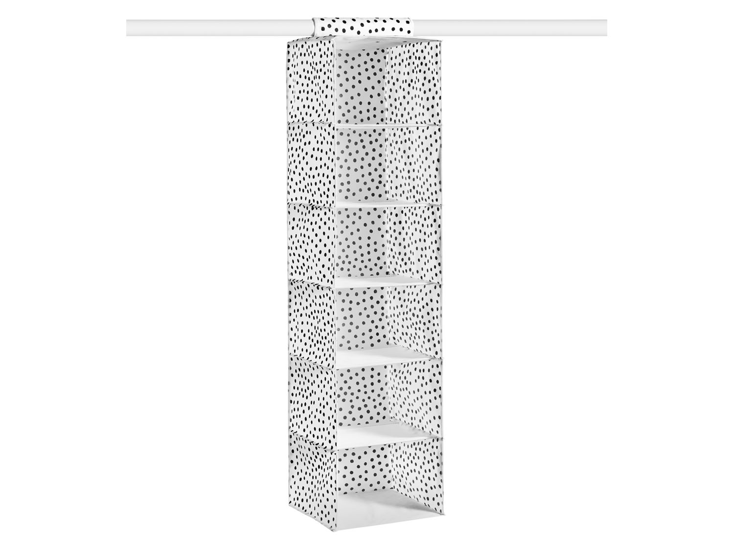 Organizer wiszący / Organizer na buty / Worki na ubrania / Komody pod łóżko Organizer wiszący na ubrania, w kropki