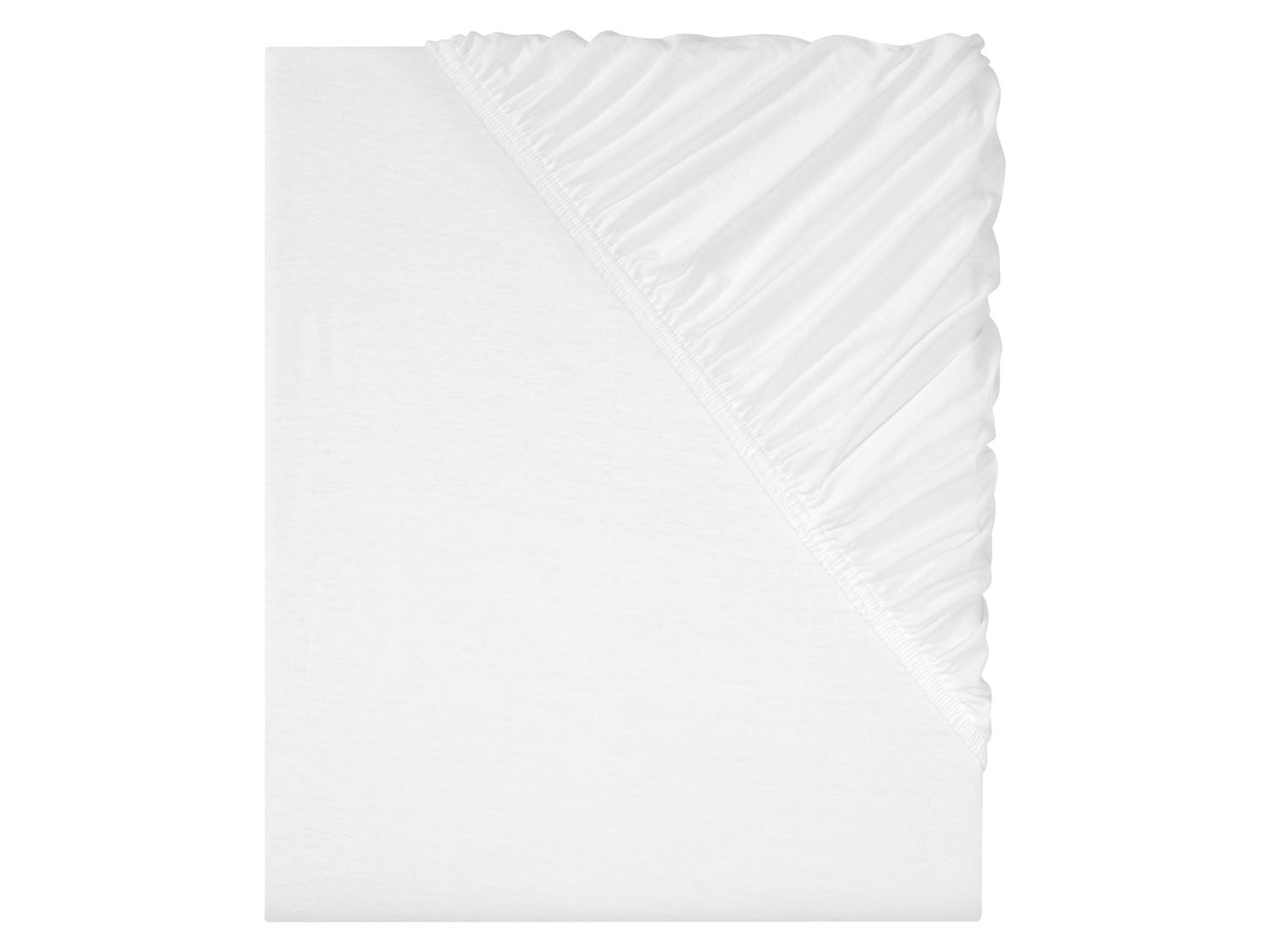 Livarno home Prześcieradło z dżerseju z gumką, 140–160 x 200 cm Biały