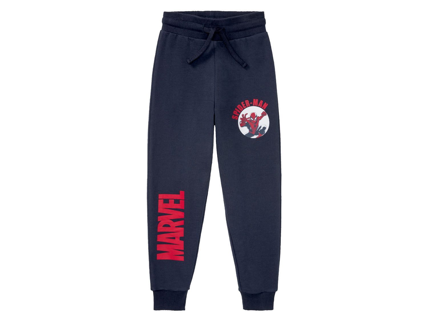 Spodnie dresowe chłopięce z kolekcji Nasa lub Marvel, 1 para 122/128, Spiderman/ granatowy