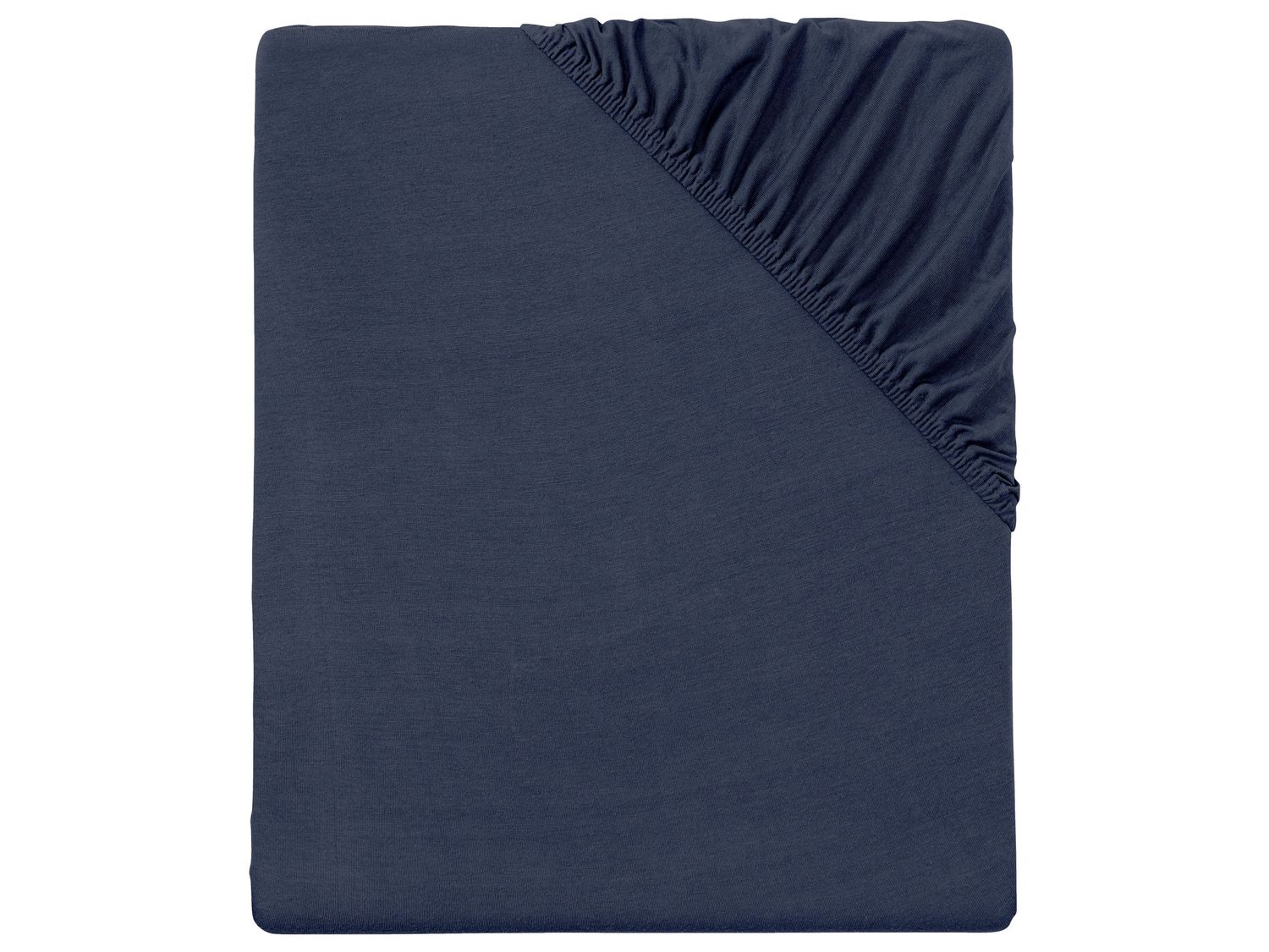 meradiso Prześcieradło z biobawełny z gumką, 90-100 x 200 cm Niebieski