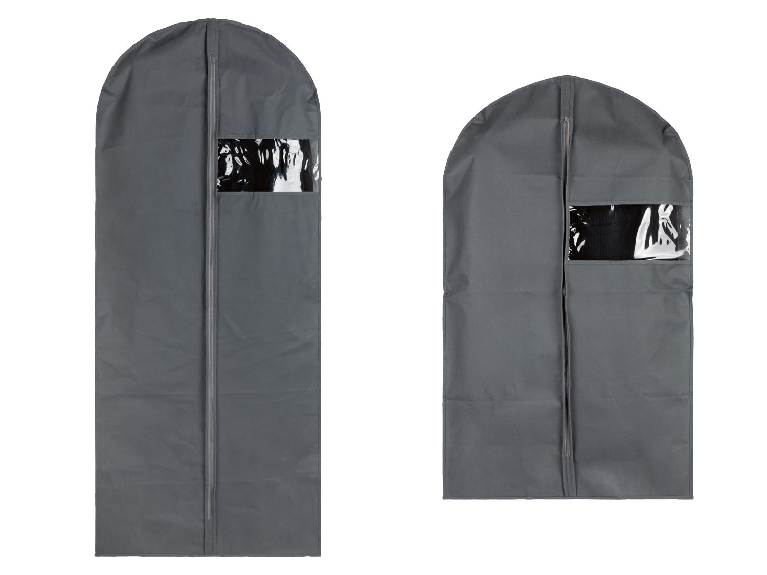 Organizer wiszący / Organizer na buty / Worki na ubrania / Komody pod łóżko Zestaw 2 worków na ubrania, szary