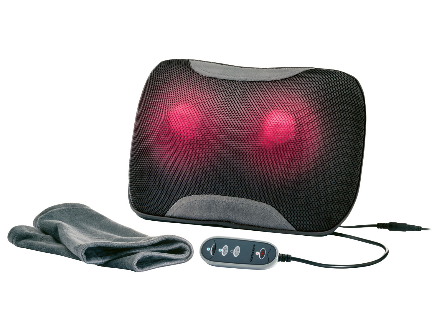 Silvercrest Personal Care Poduszka do masażu shiatsu 12 W / 14,4 W Poduszka do masażu pleców