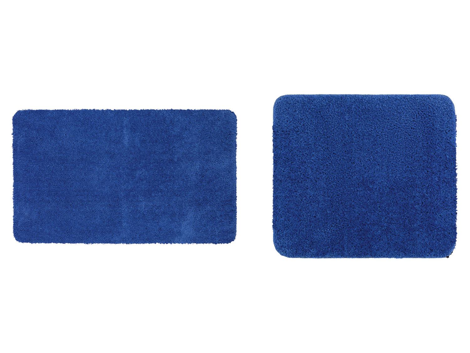 Livarno home Zestaw łazienkowy, z mikrowłókna, zestaw 2 sztuki Bez wycięcia pod WC, Niebieski