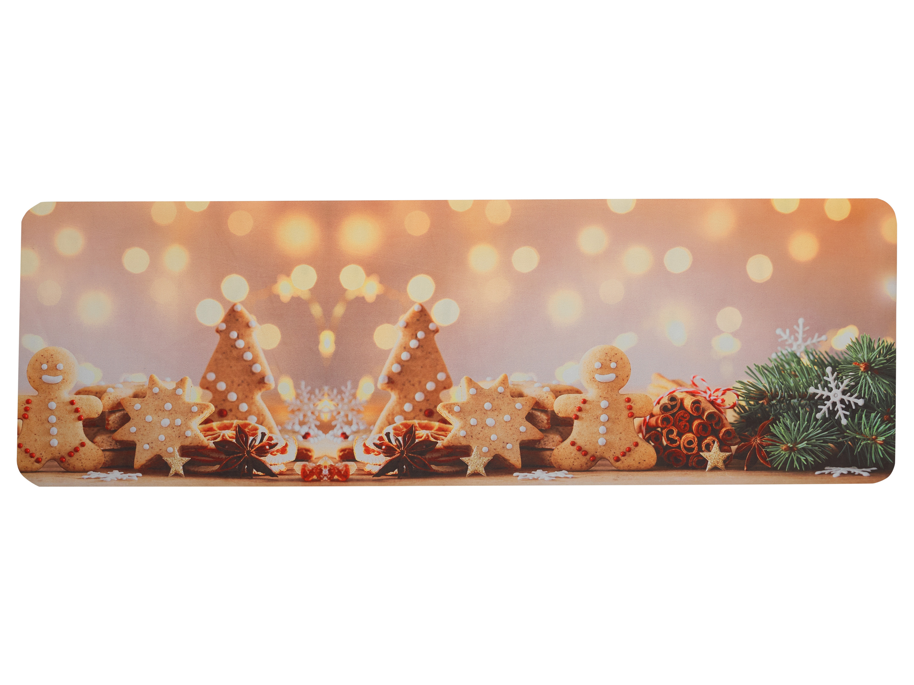 Livarno home Bieżnik kuchenny świąteczny, 50 x 150 cm Pierniki