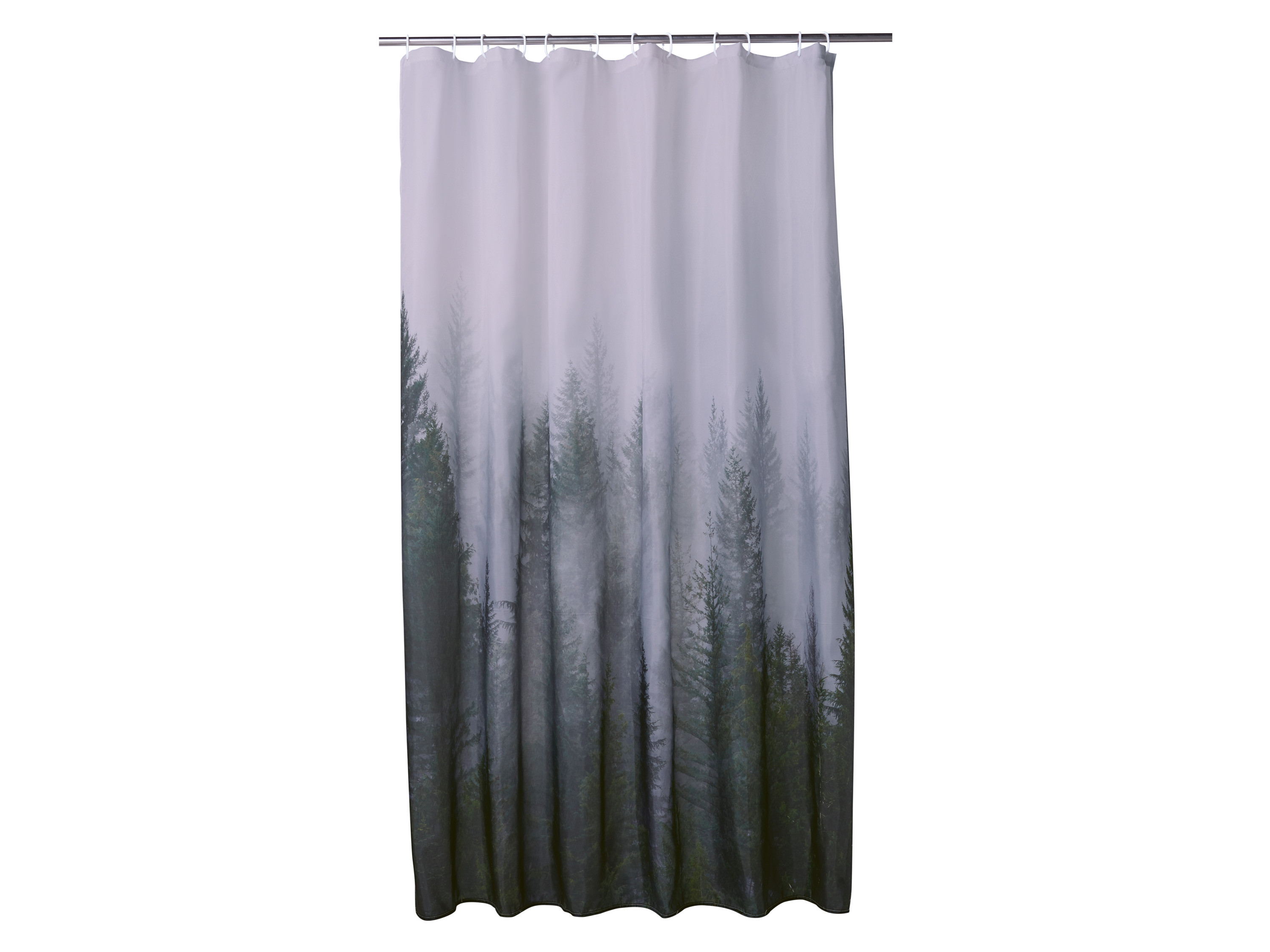Livarno Zasłona prysznicowa, 180 x 200 cm Las