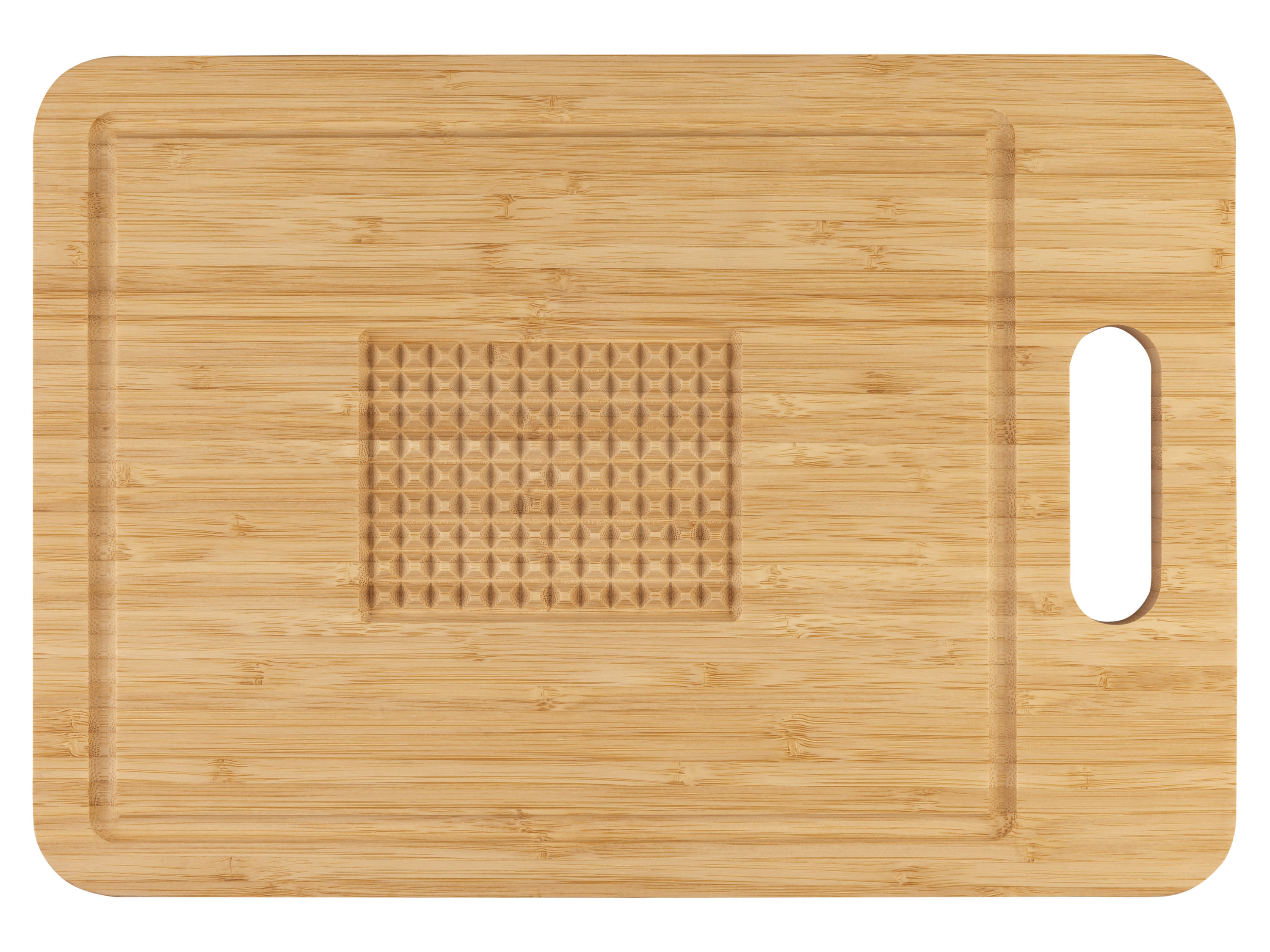Livarno home Bambusowa deska do krojenia Drewniany uchwyt, z wypustkami
