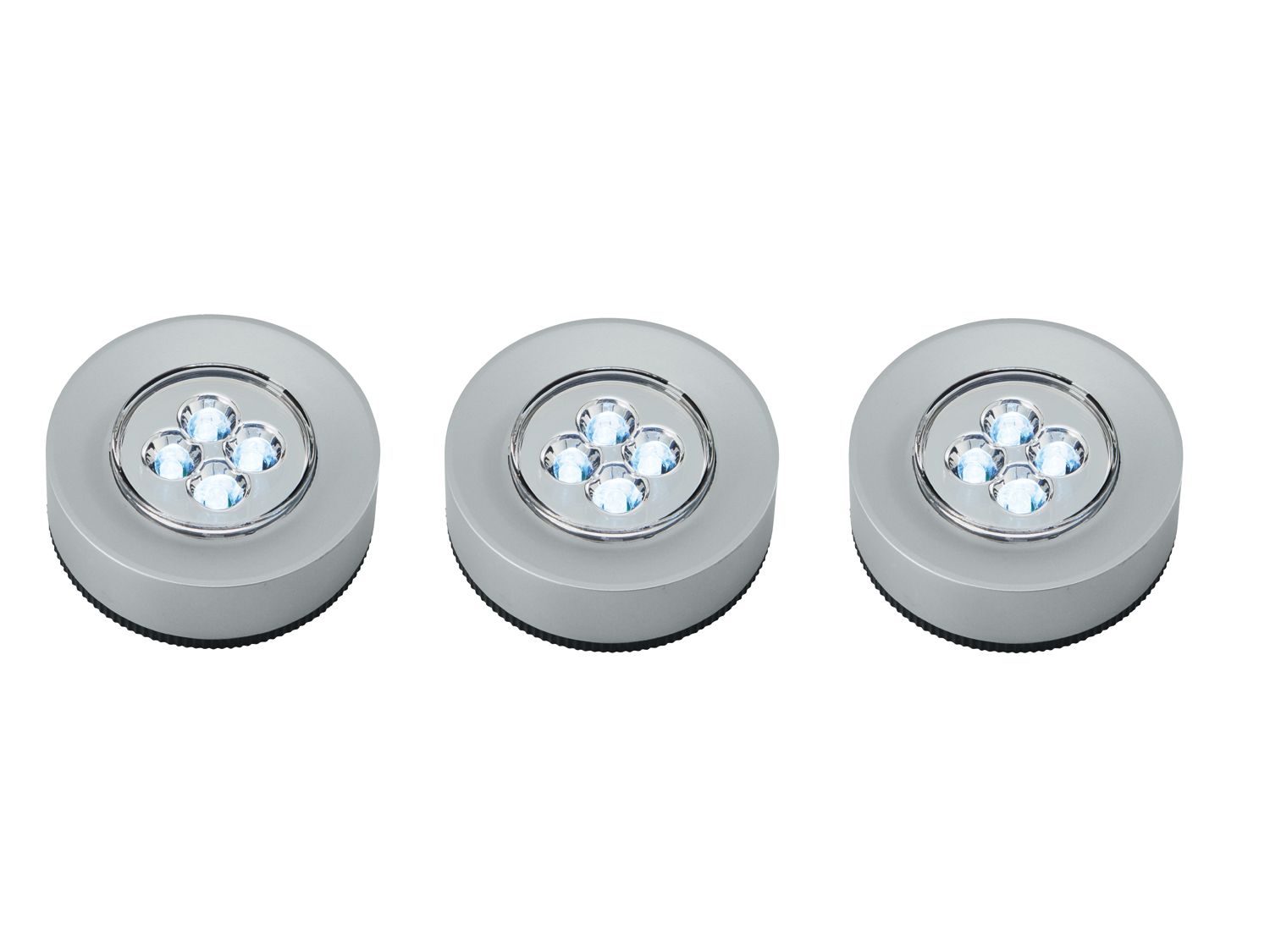 Livarno LUX Lampki Led, 3 sztuki Srebrny