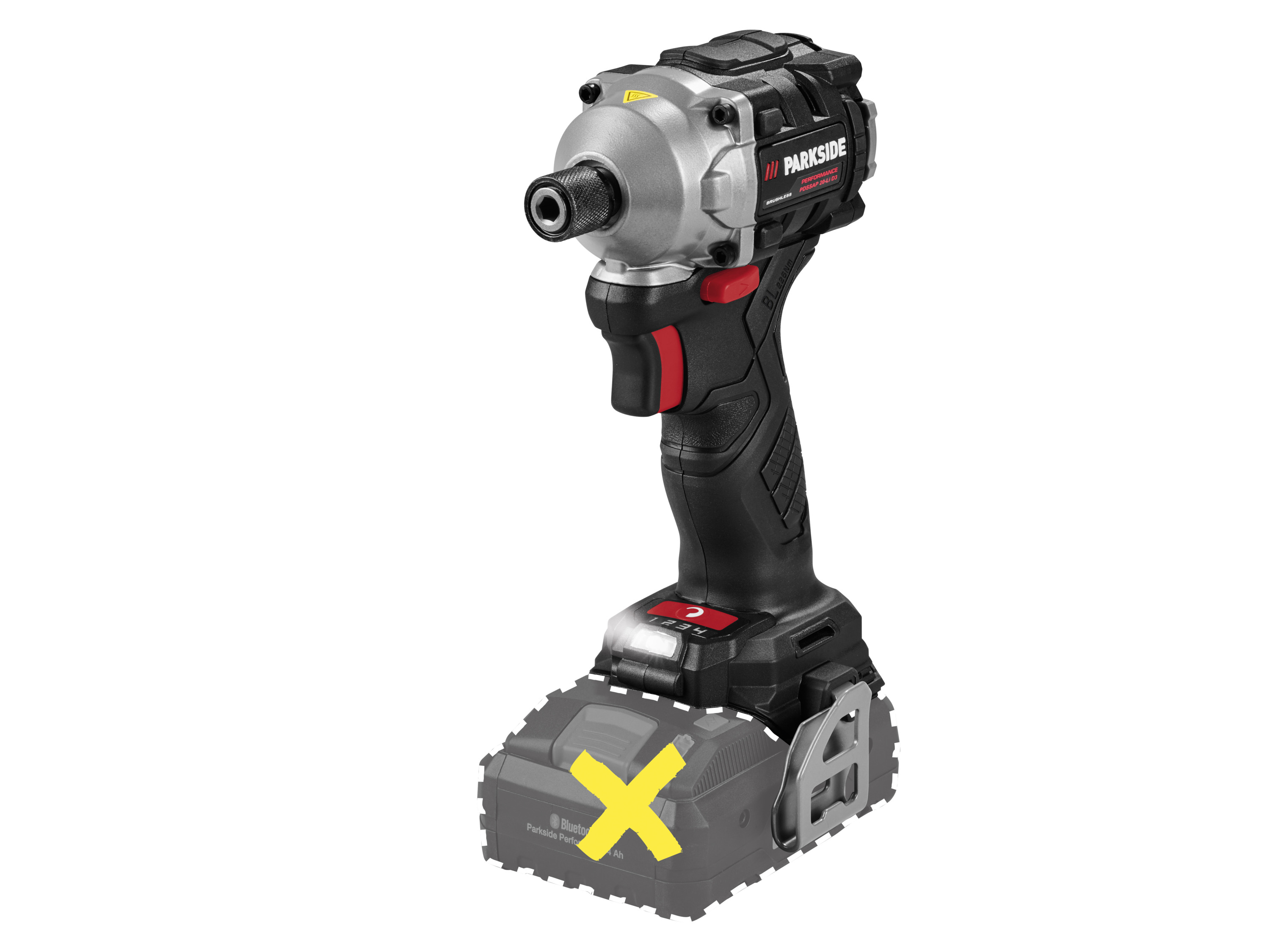 Parkside Performance Akumulatorowa zakrętarka udarowa 20 V, Pdssap 20-Li D3 bez akumulatora i ładowarki