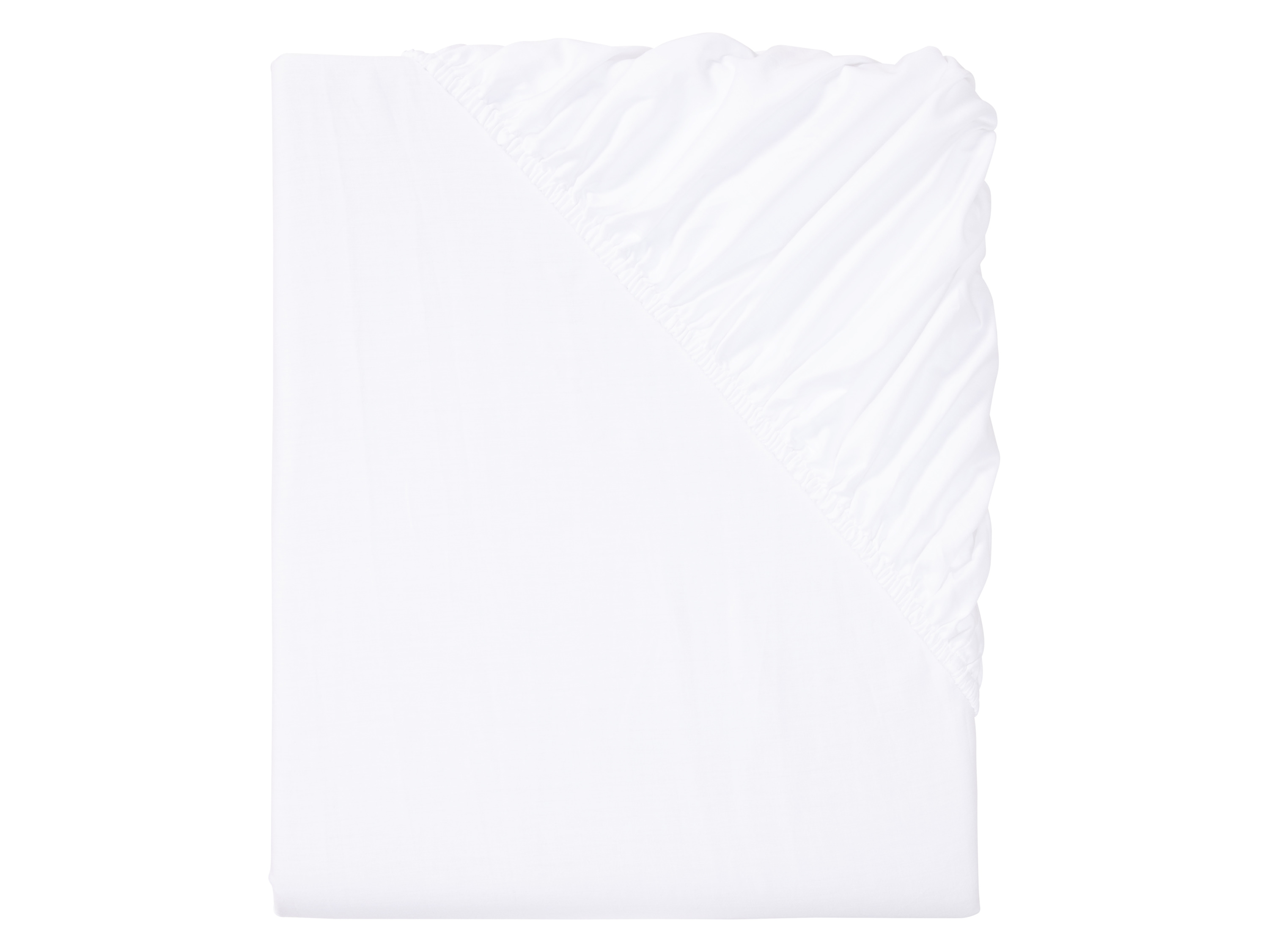 Livarno home Satyna, prześcieradło z gumką 90-100 x 200 cm Biały