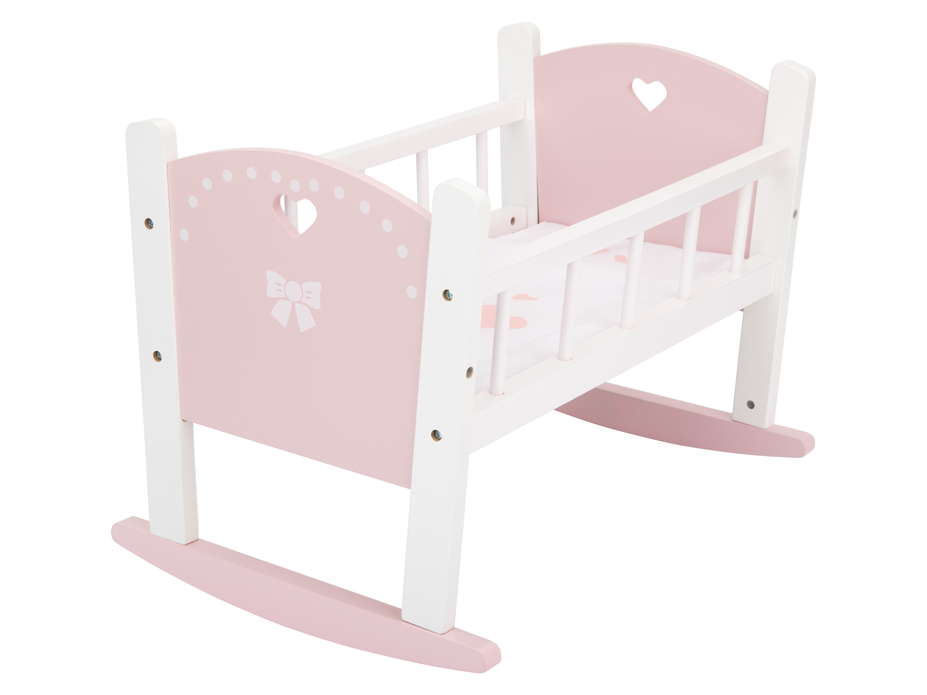 lupilu Drewniana kołyska dla lalek / drewniany wózek dla lalek Kołyska dla lalek