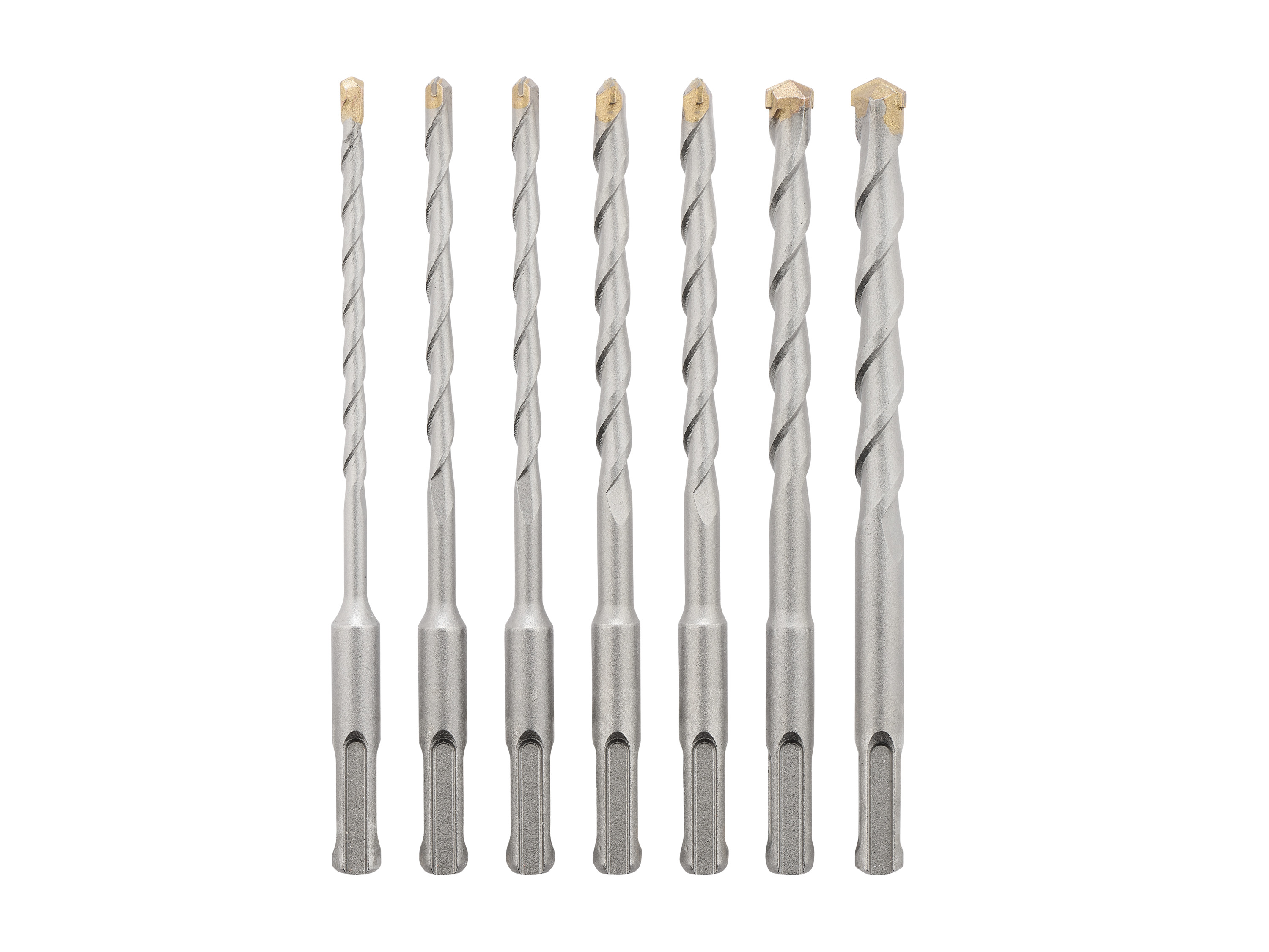 Parkside Zestaw wierteł udarowych lub dłut SDS plus Zestaw wierteł SDS Plus 7 szt.