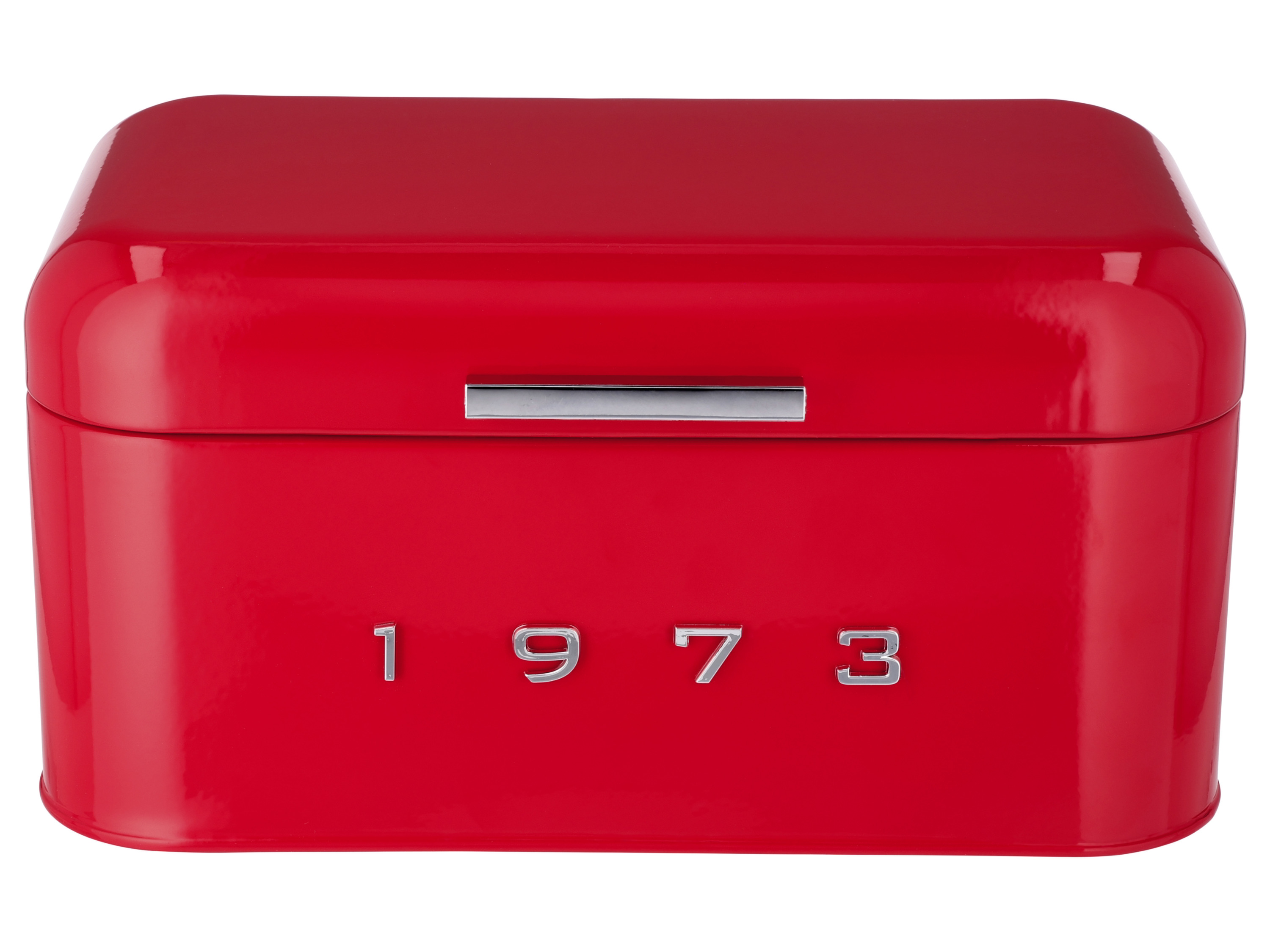 Silvercrest Chlebak Retro 1973, metalowy Czerwony