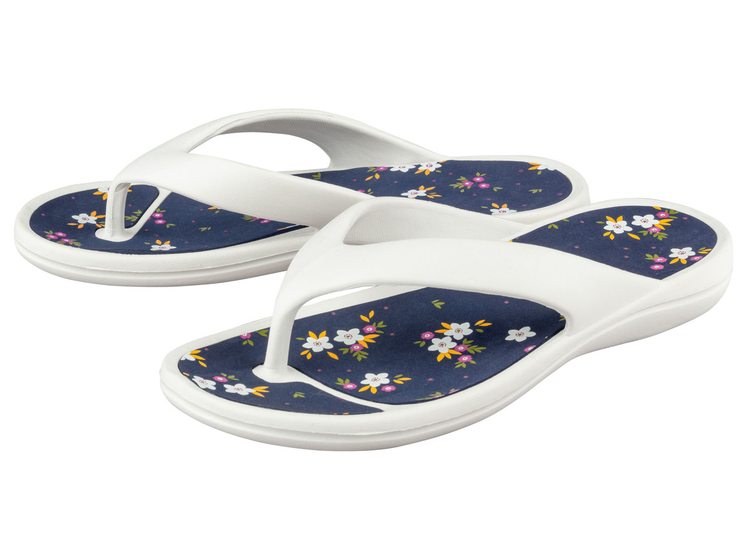 esmara Klapki basenowe damskie / Japonki damskie 40/41, Biały