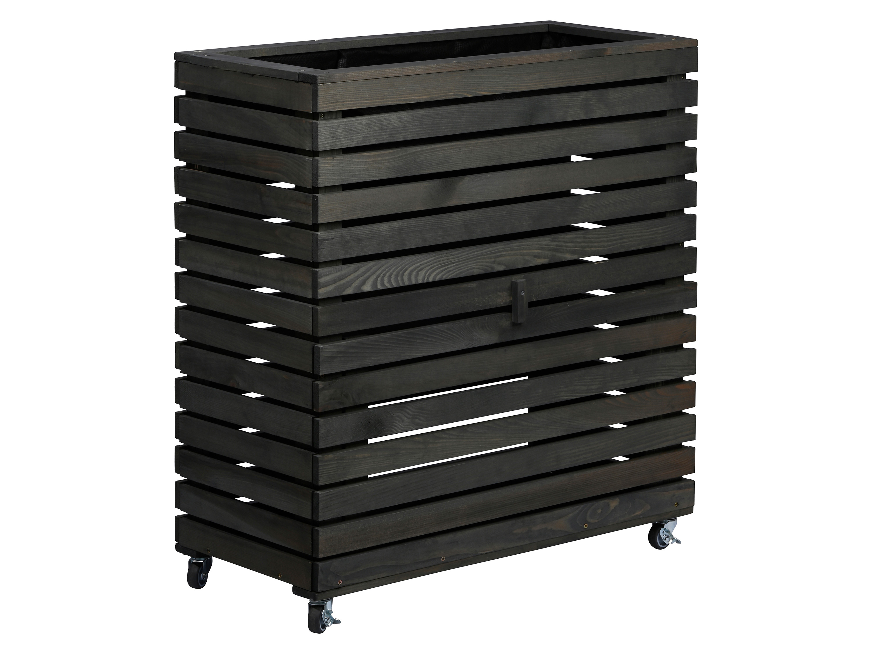 dobar Grządka podwyższona "Rolla" drewniana, ze schowkiem Szary, L