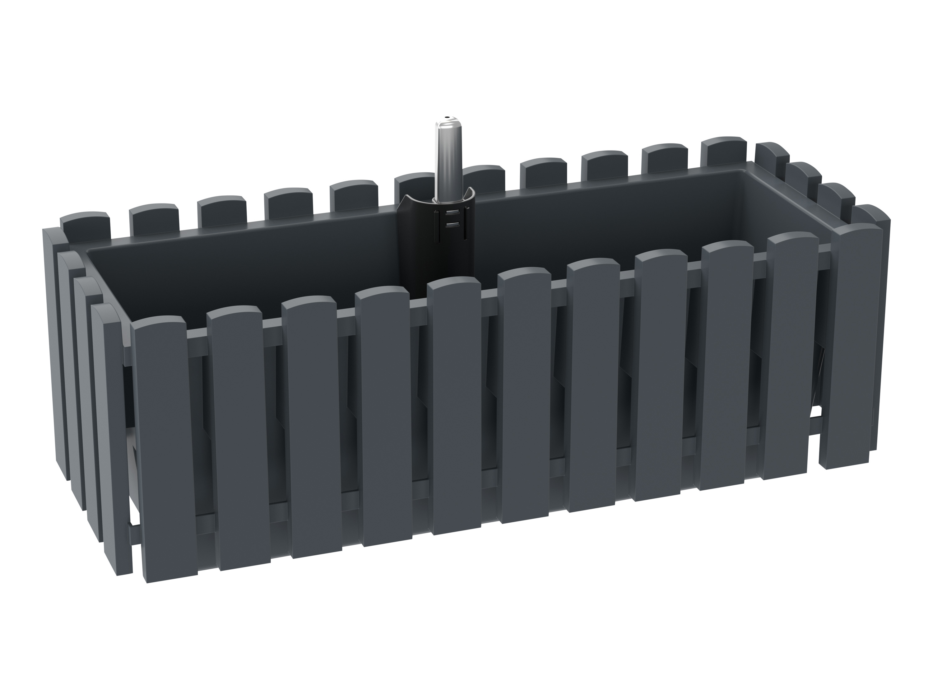 Parkside Skrzynka na kwiaty, 50 cm Antracytowy