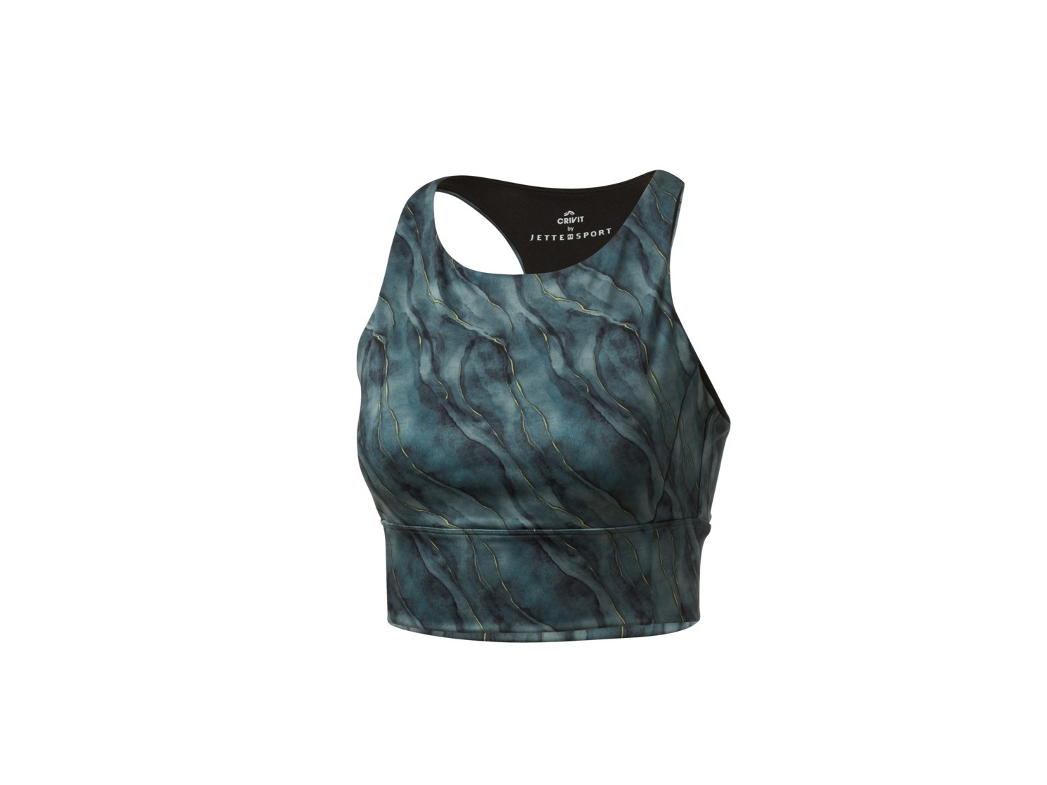 Crivit by Jette Sport Biustonosz sportowy damski light level Wzorzysty/niebieski, S36/38