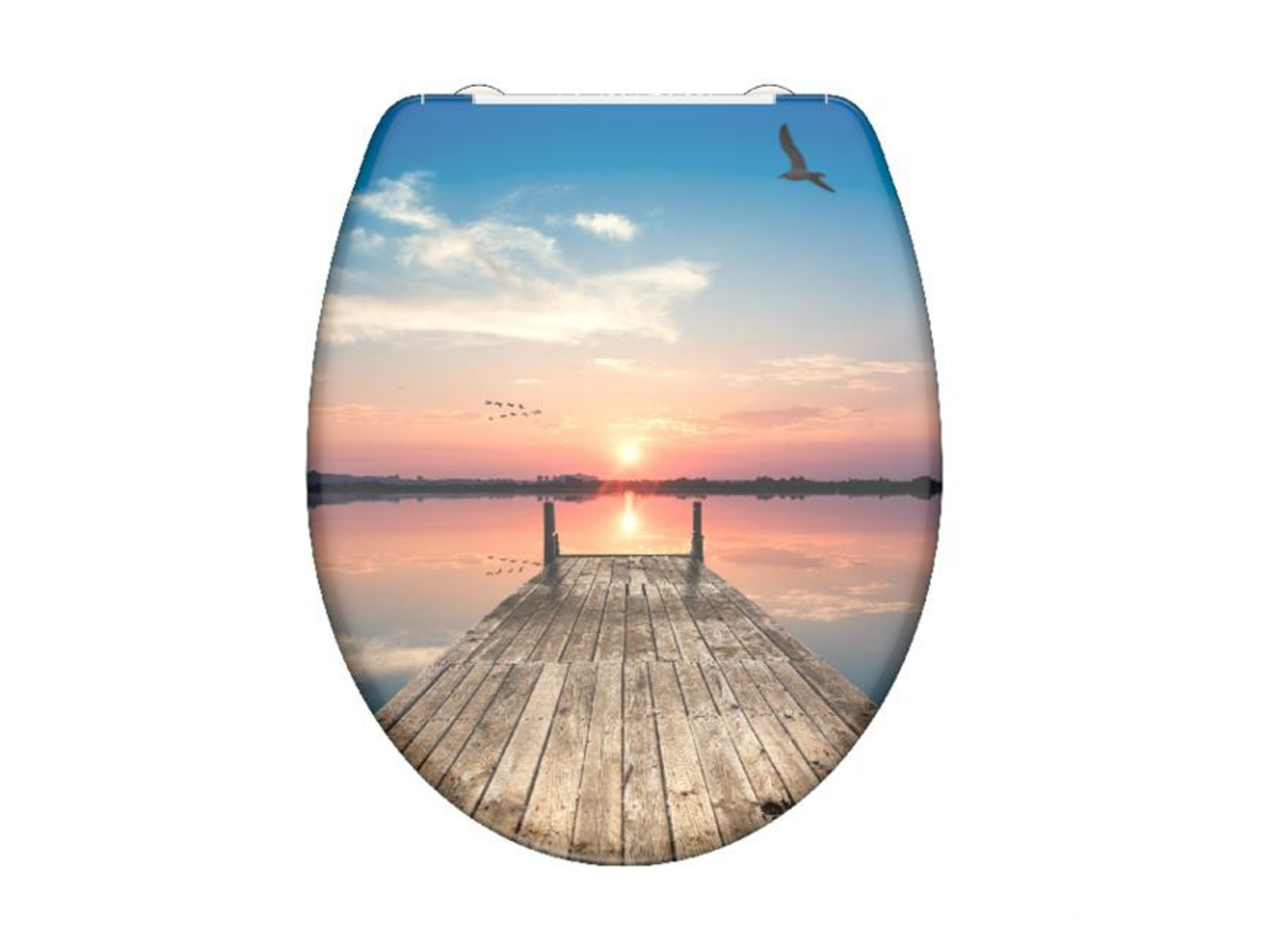 Schütte Deska sedesowa Duroplast, wolnoopadająca Niebo zachodu słońca