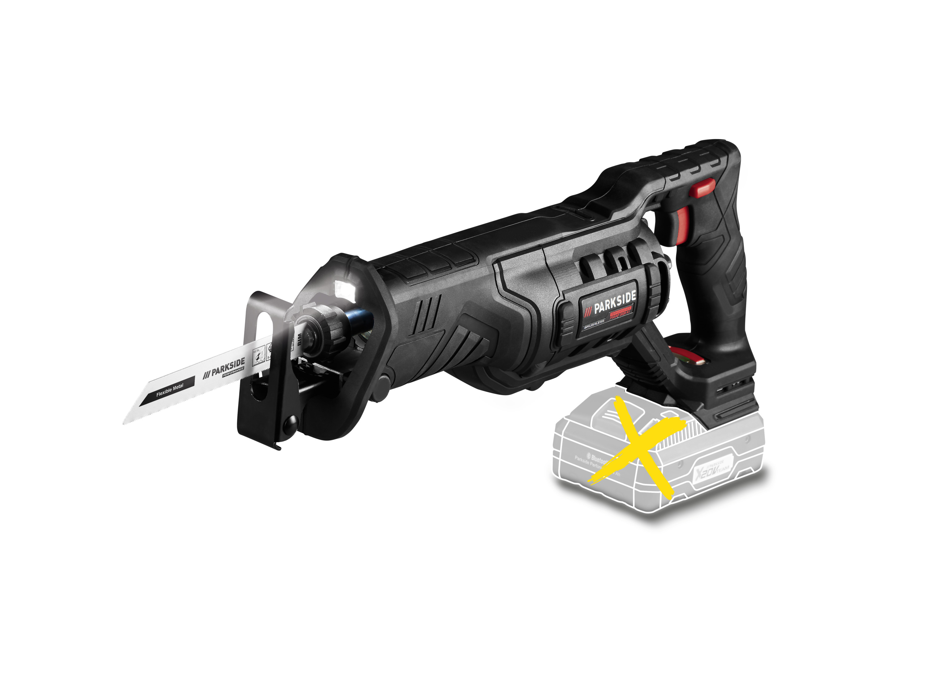 Parkside Performance Akumulatorowa piła szablasta 20 V, Pssap 2028 A1 bez akumulatora i ładowarki