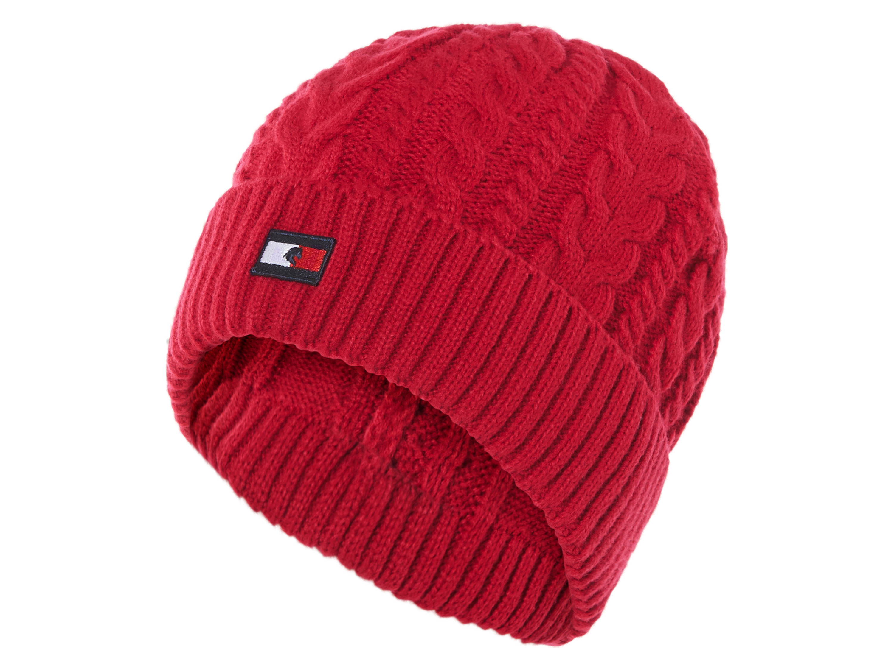 Tommy Hilfiger Equestrian Czapka dzianinowa Equestrian męska/damska Czerwony