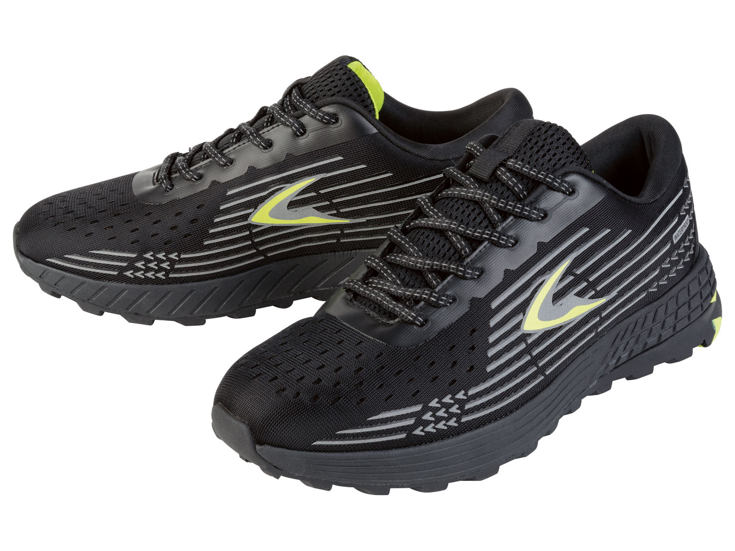 Crivit Buty do biegania męskie odblaskowe, 1 para 41, Czarny