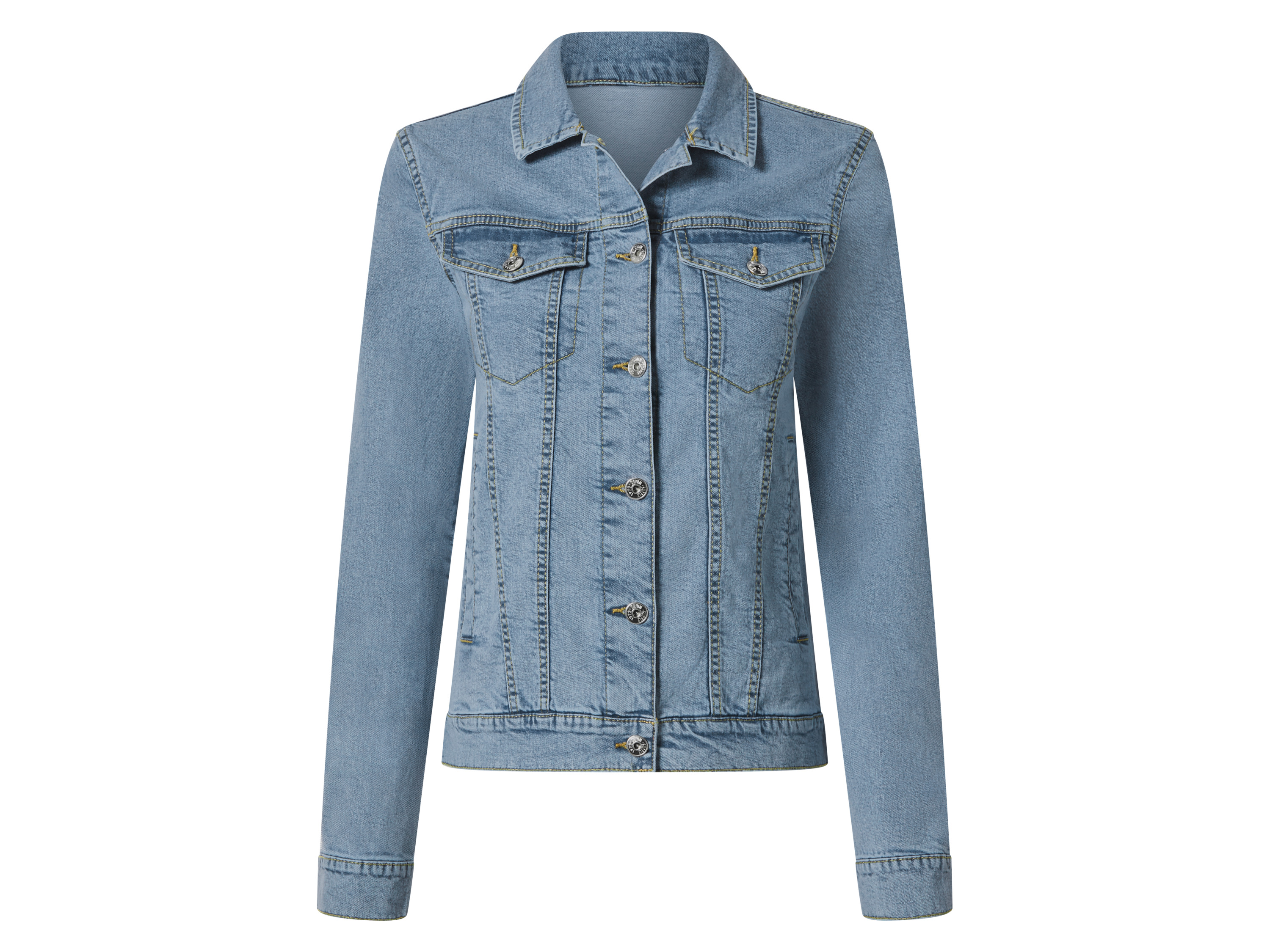 esmara Kurtka jeansowa damska z bawełną Jasnoniebieski, 42