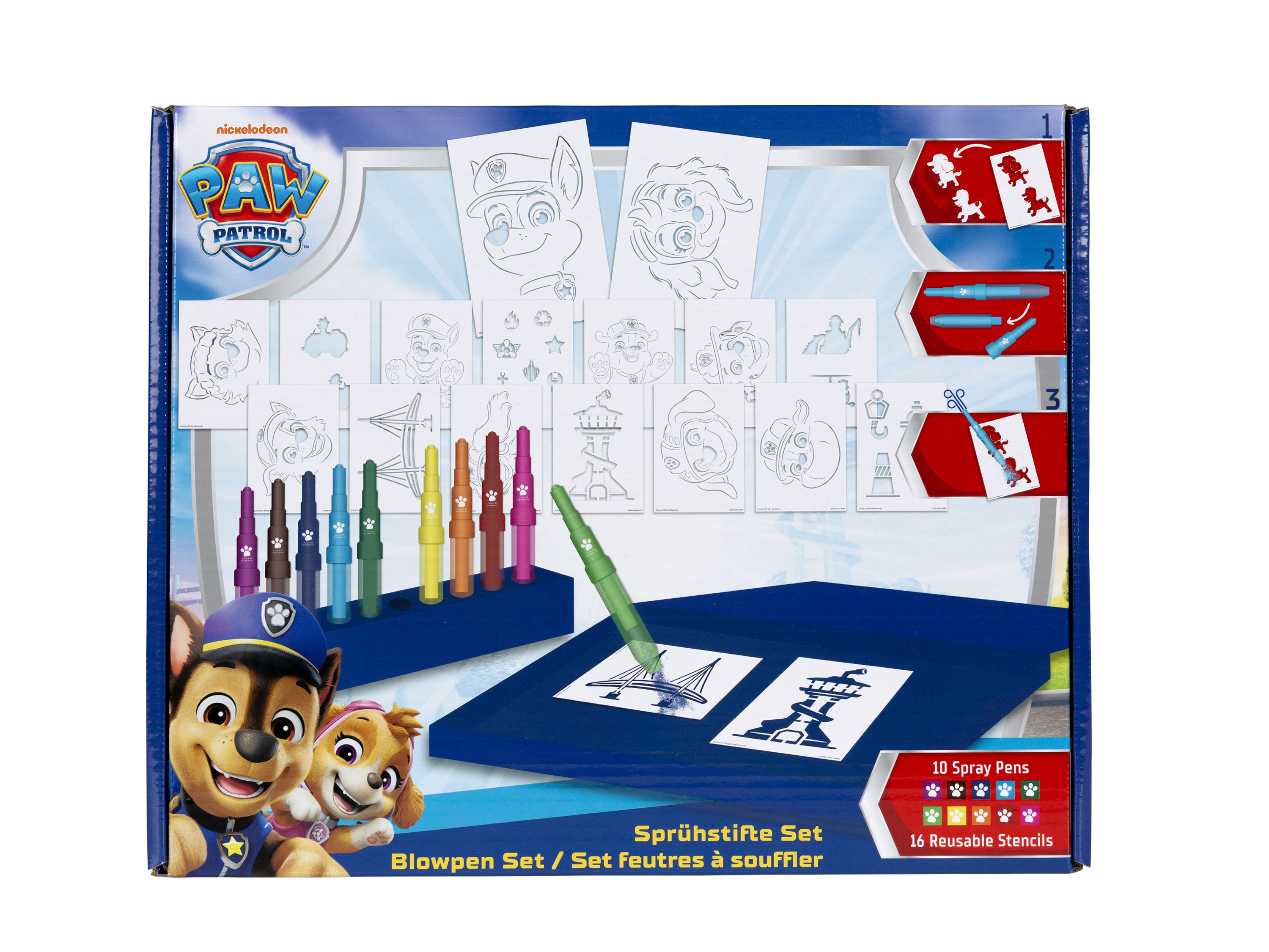 Zestaw pisaków do malowania natryskowego Psi Patrol