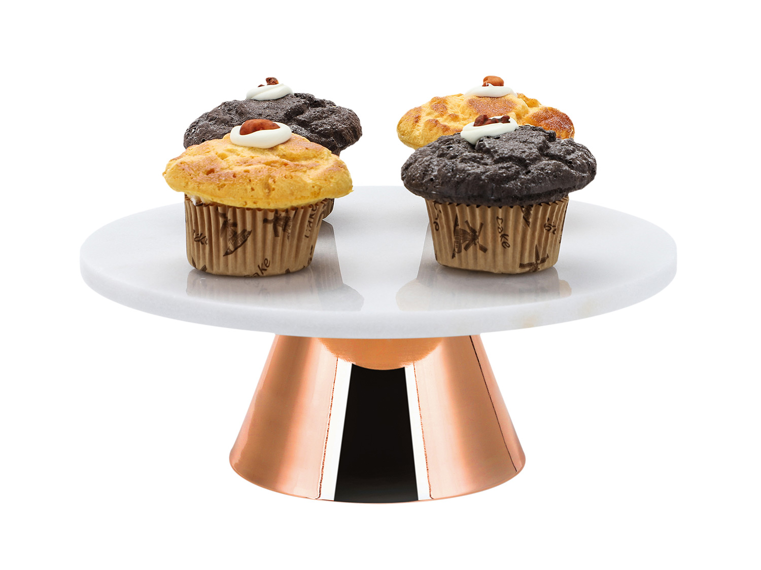 Echtwerk Patera na tort, z marmuru Miedziany, Ø 30