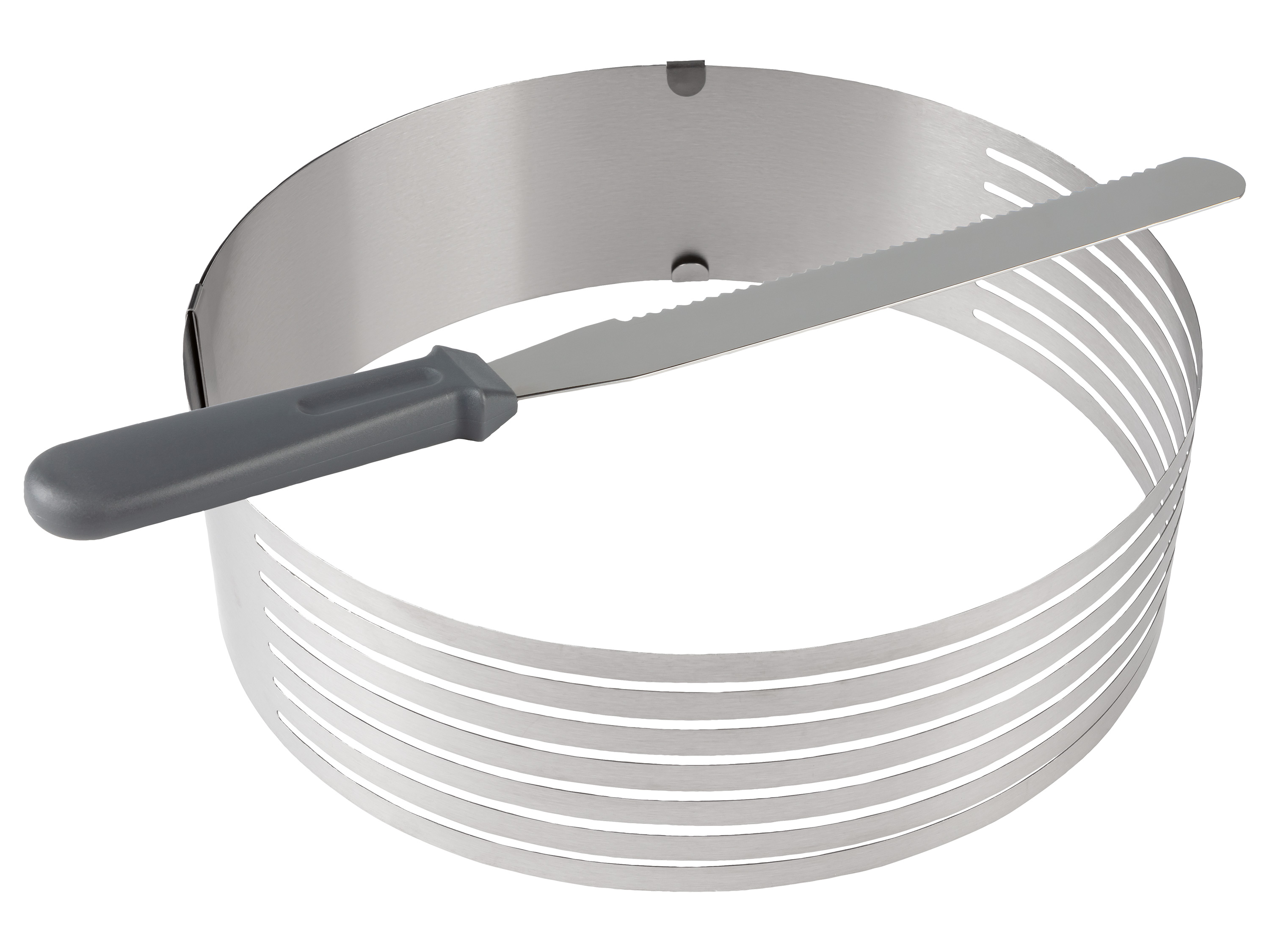 Ernesto Akcesoria do pieczenia Obręcz do krojenia ciast z nożem