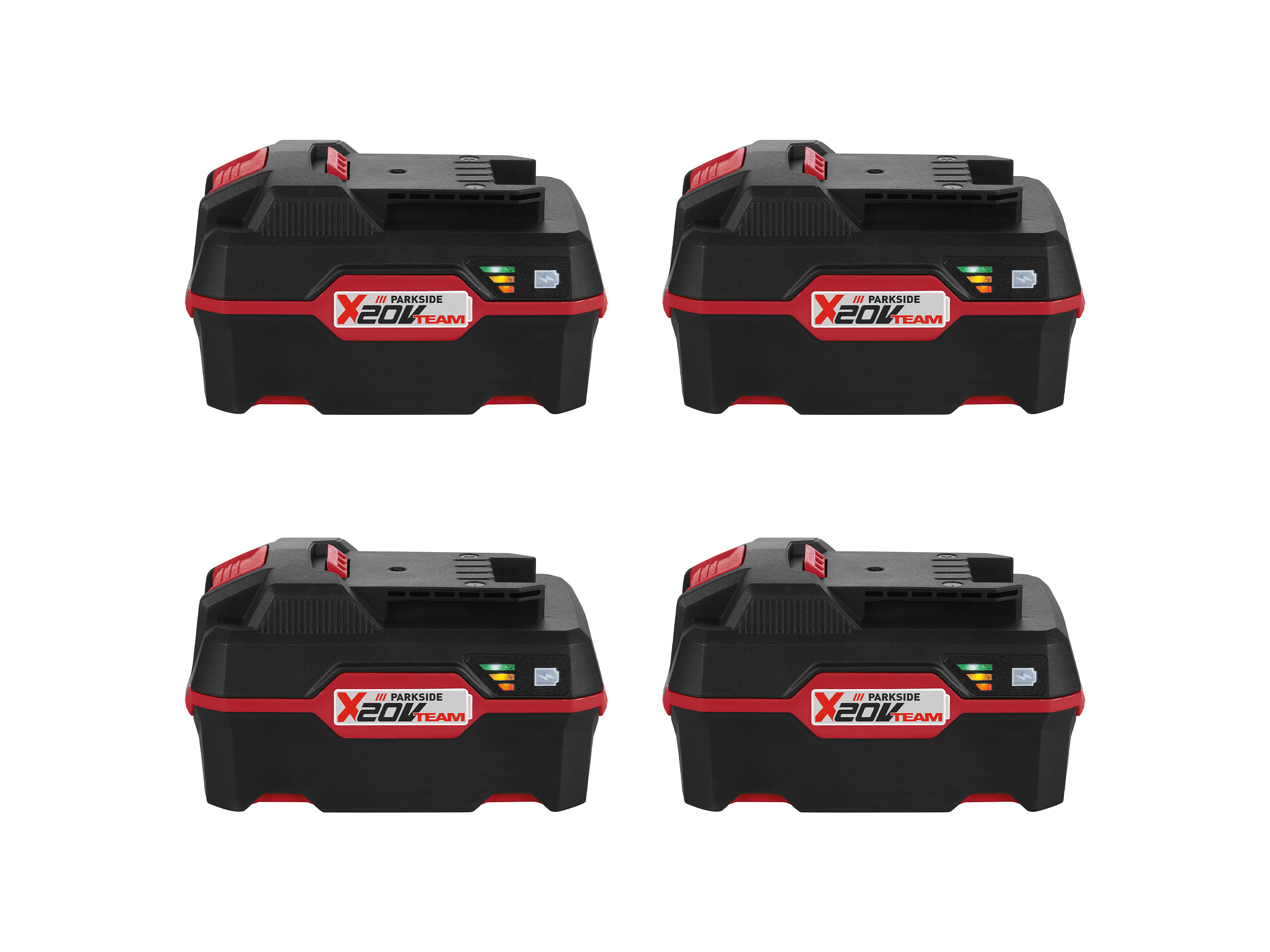 Parkside Zestaw 4 akumulatorów 20 V, 4 Ah