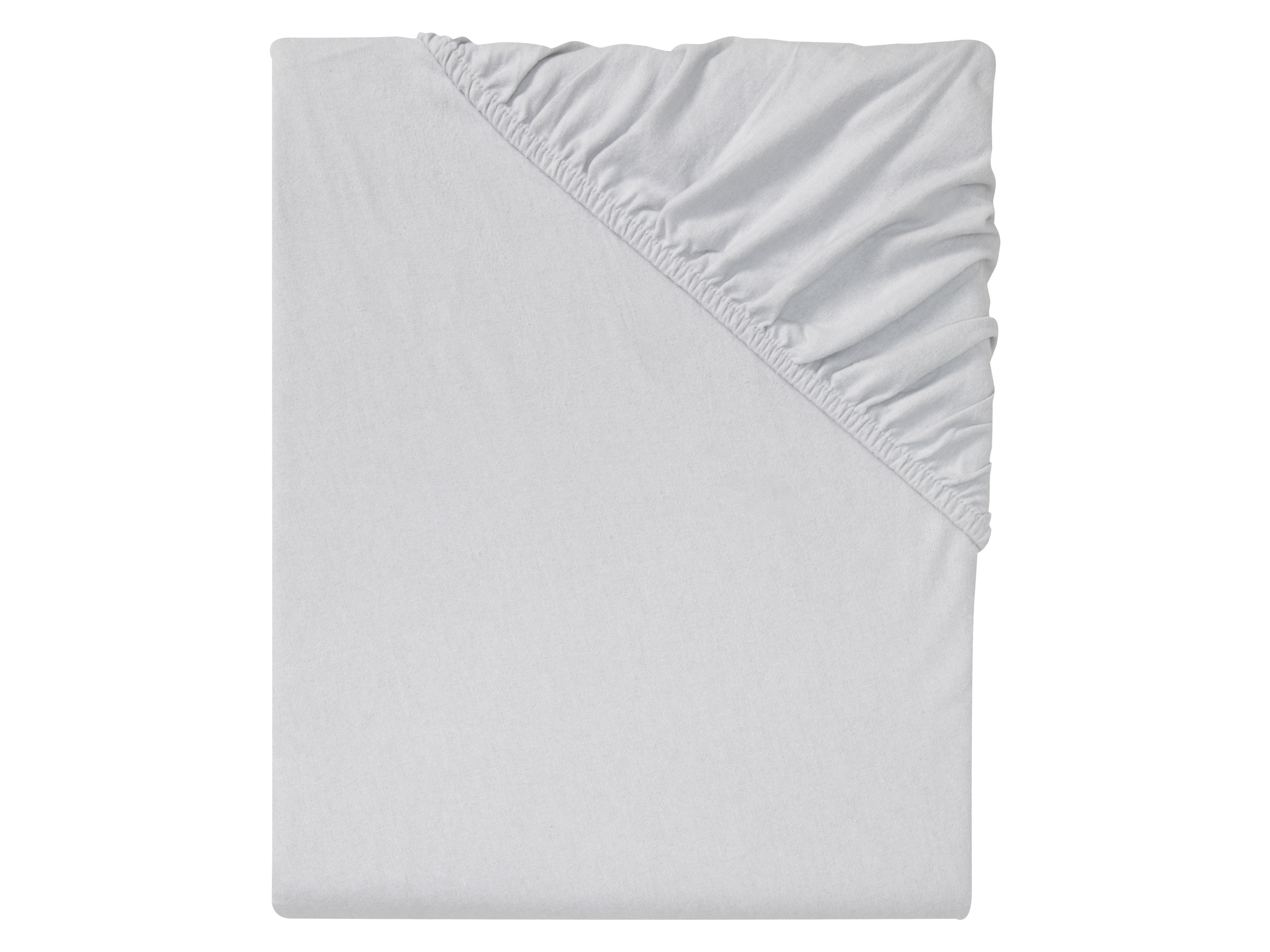 Livarno home Prześcieradło z delikatnej flaneli z gumką 180-200 x 200 cm Szary