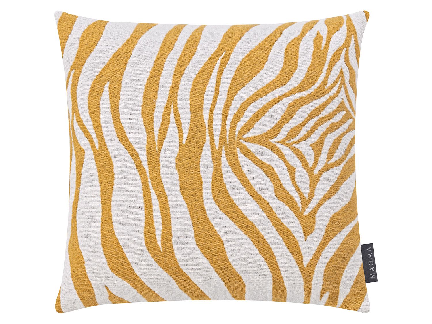 Magma Poszewka na poduszkę Cebra Musztardowy, 40 x 40 cm