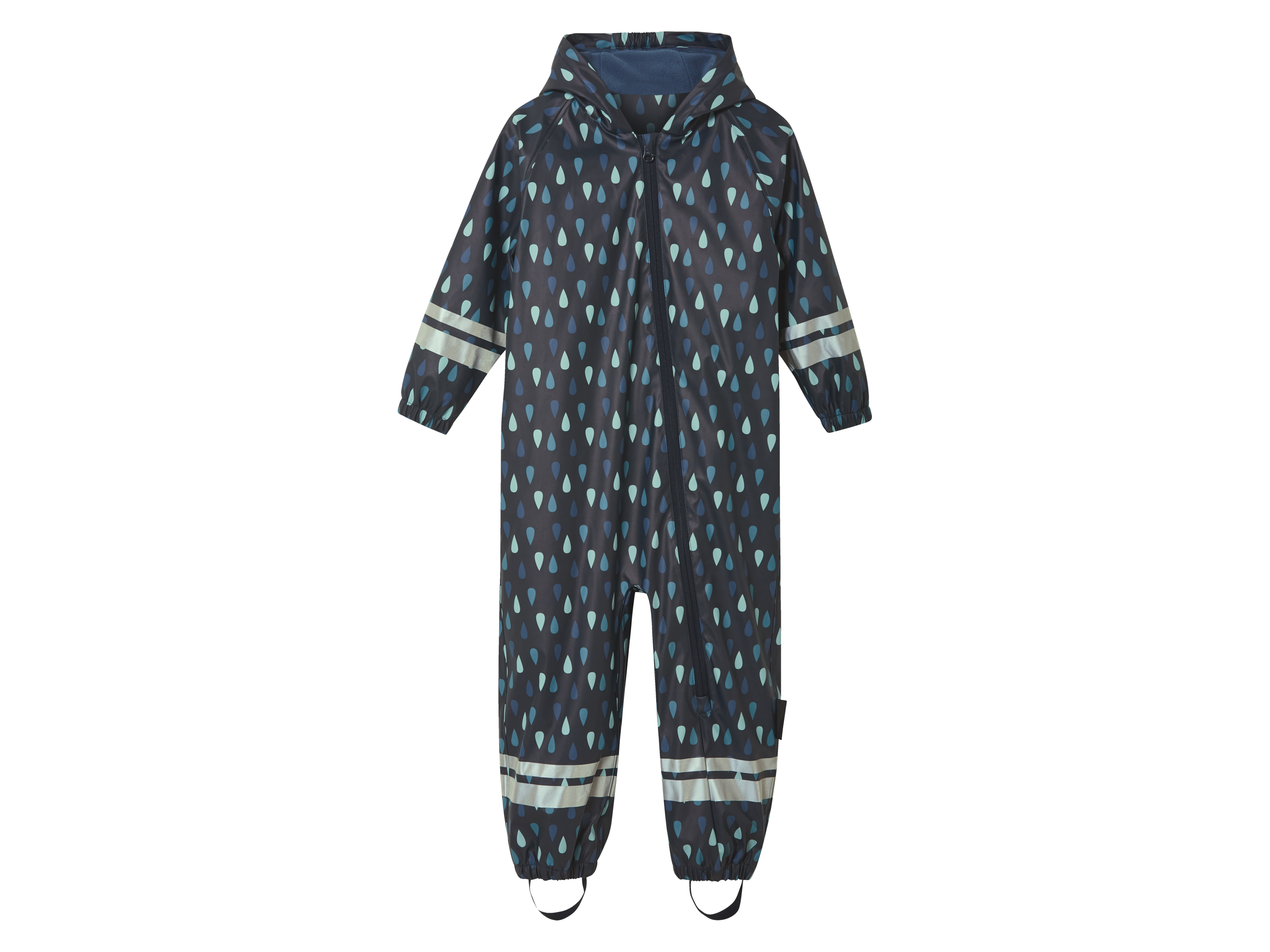 lupilu Kombinezon przeciwdeszczowy dziecięcy, ocieplany We wzory/ granatowy, 74/80