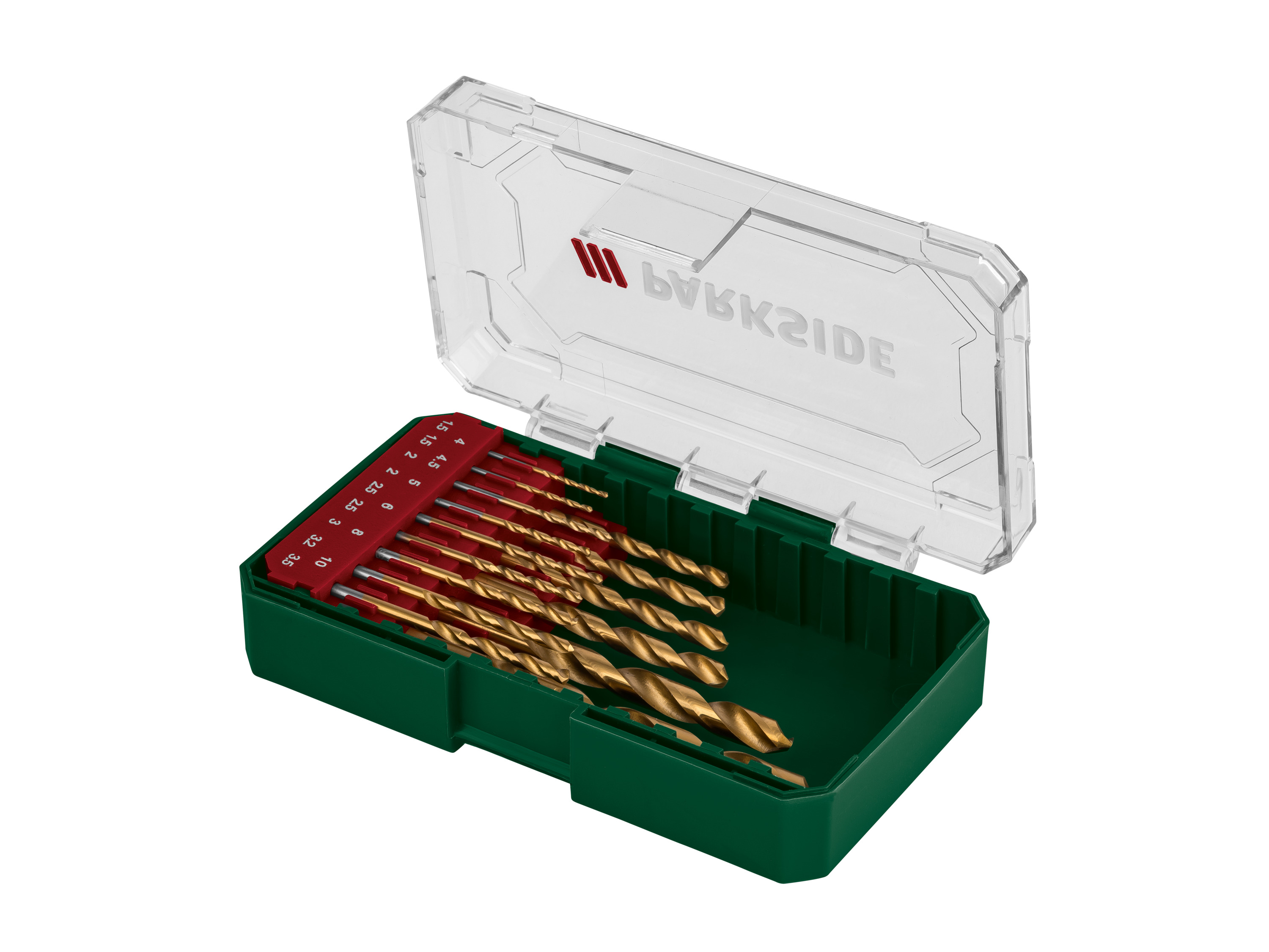 Parkside Zestaw wierteł lub bitów Zestaw wierteł spiralnych Hss, 15 sztuk