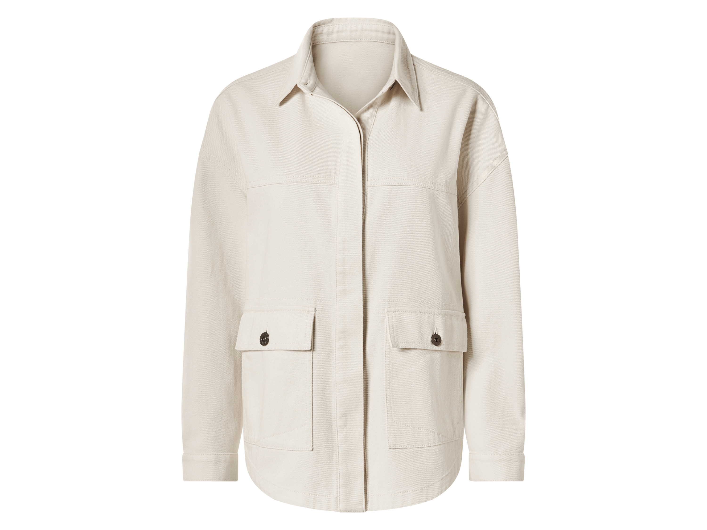 esmara Kurtka jeansowa damska z bawełny Biały, 40