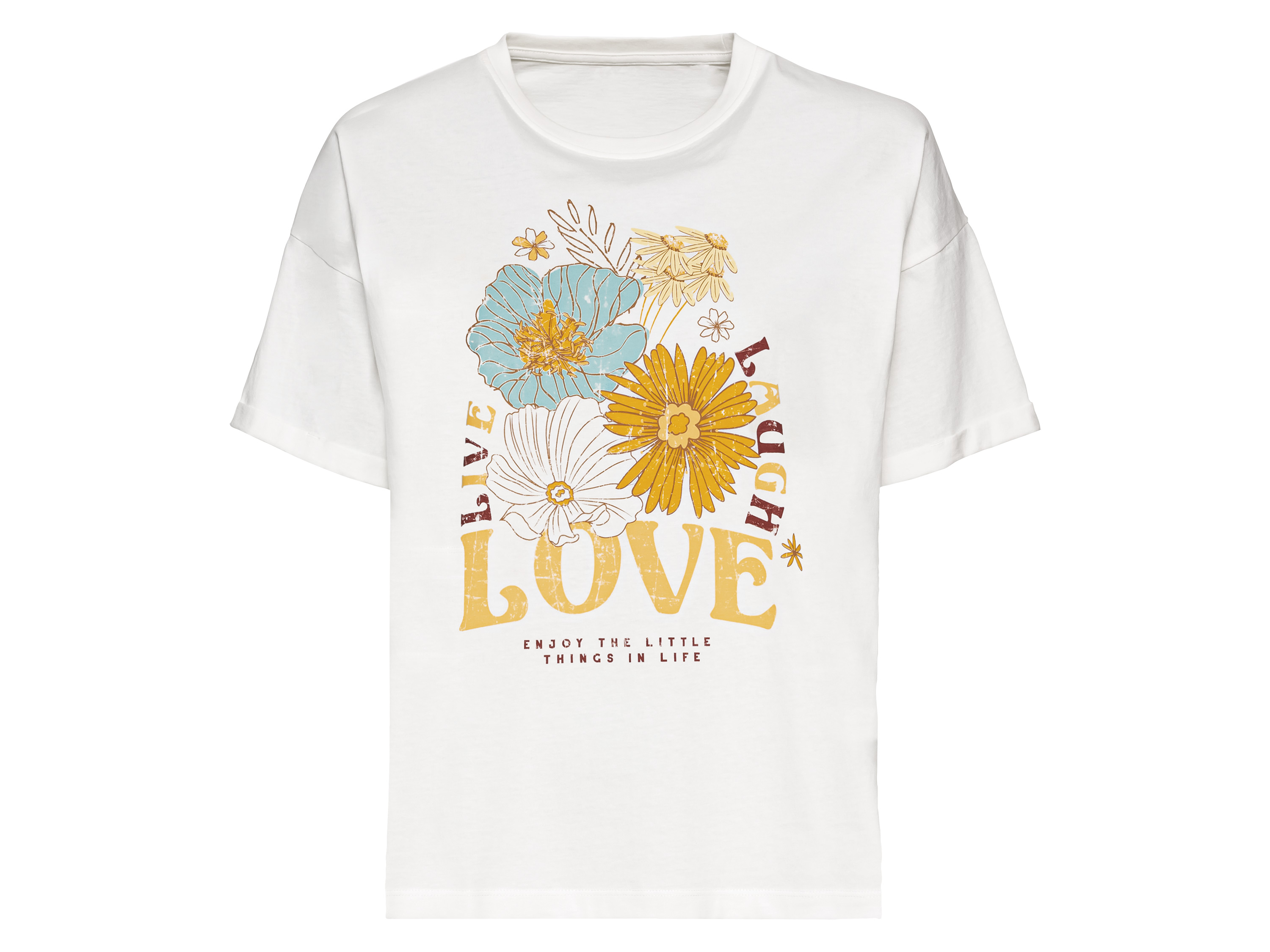 esmara T-shirt damski z bawełny Biały, L 44/46