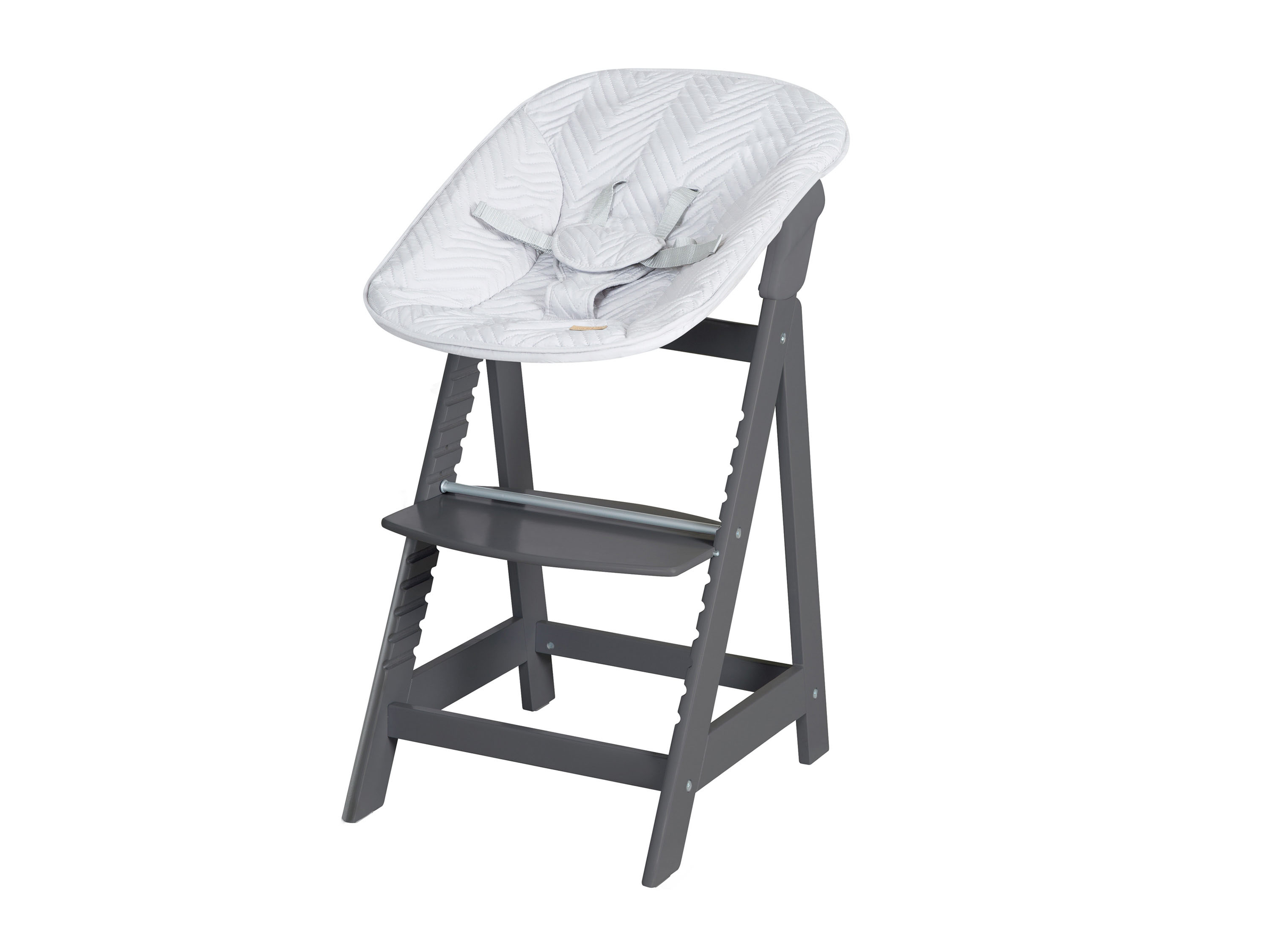 roba Krzesełko do karmienia 3w1 "Born Up Zickzack" Antracytowy