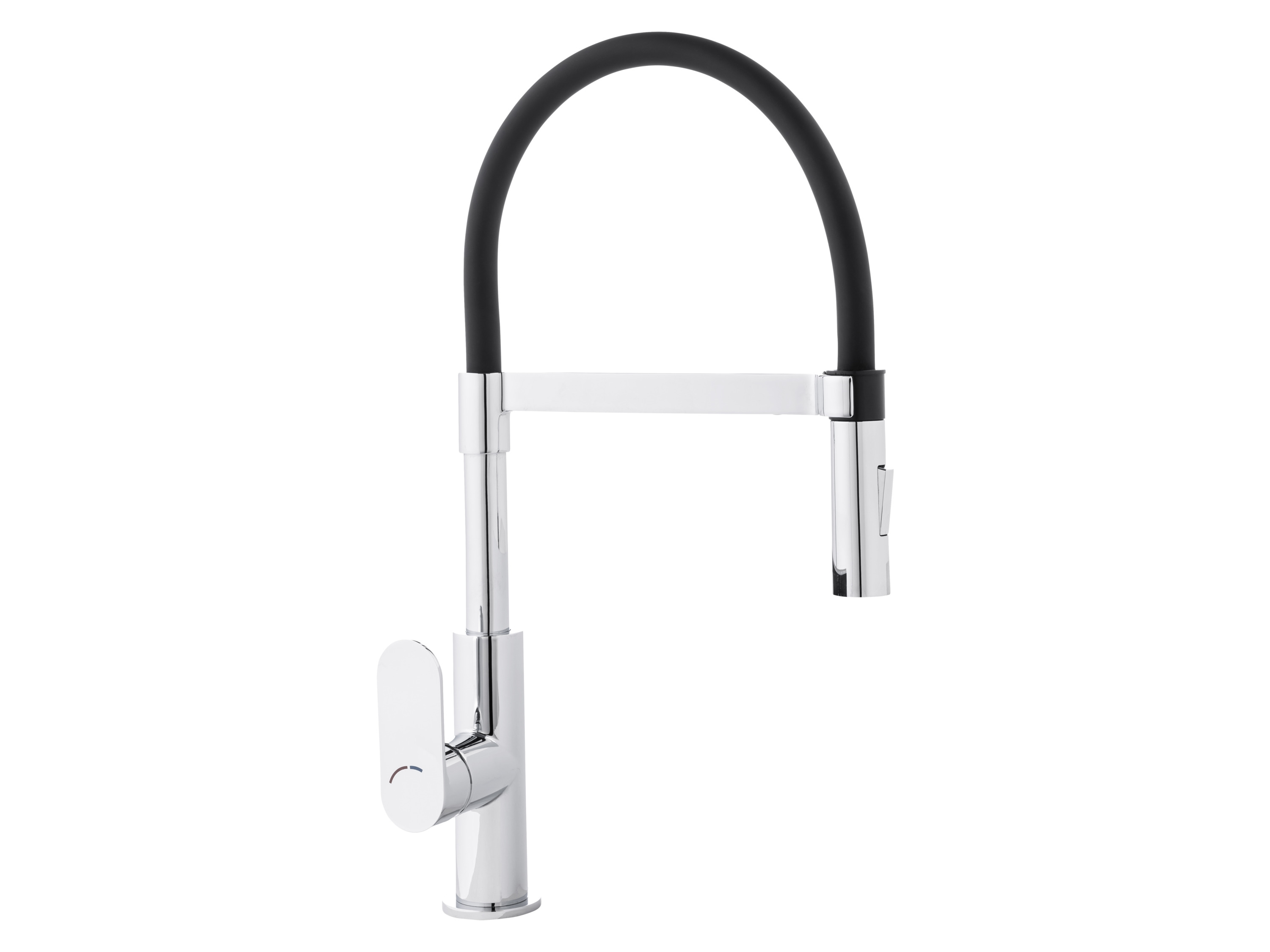 Livarno home Bateria kuchenna z wyciąganą wylewką Armatura z wylewką z gumowym wężem