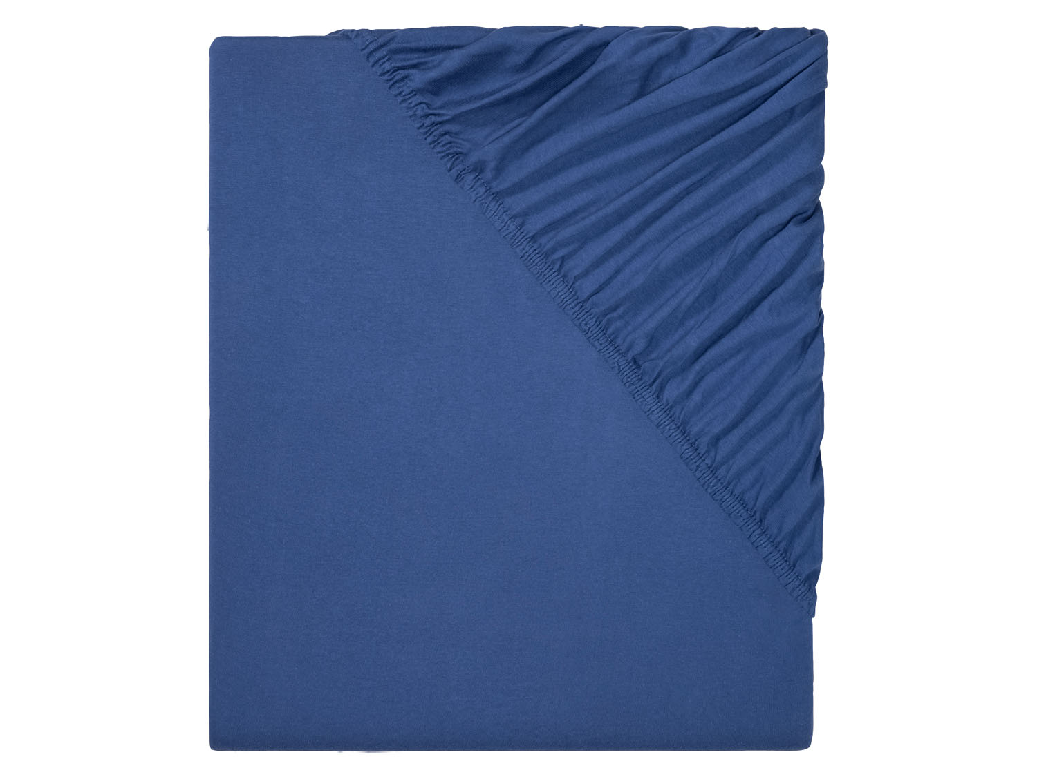 Livarno home Prześcieradło z dżerseju z gumką, 90-100 x 200 cm Ciemnoniebieski