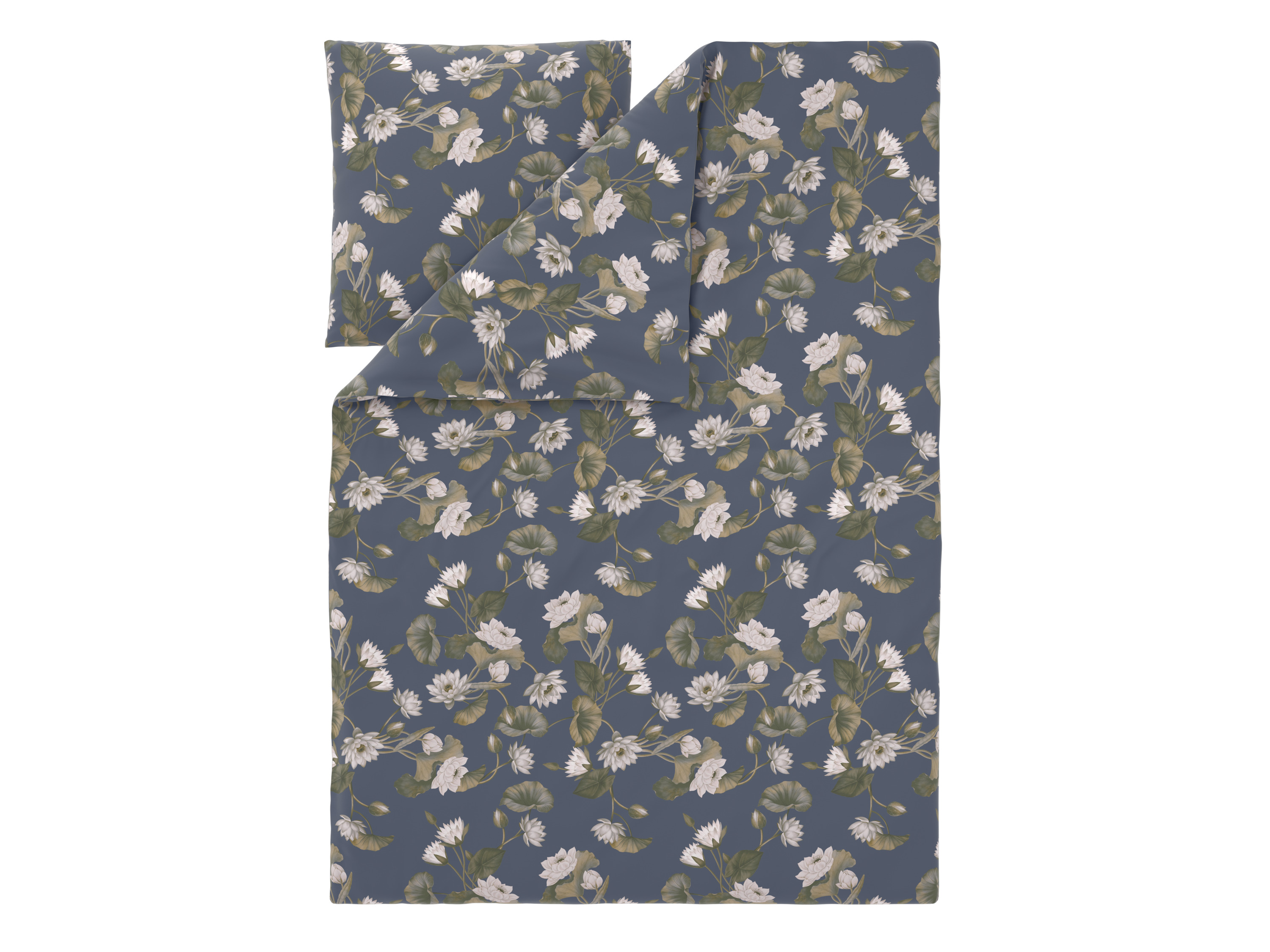 Livarno Pościel z mikrowłókna satynowego, 140 x 200 cm Szary w kwiaty