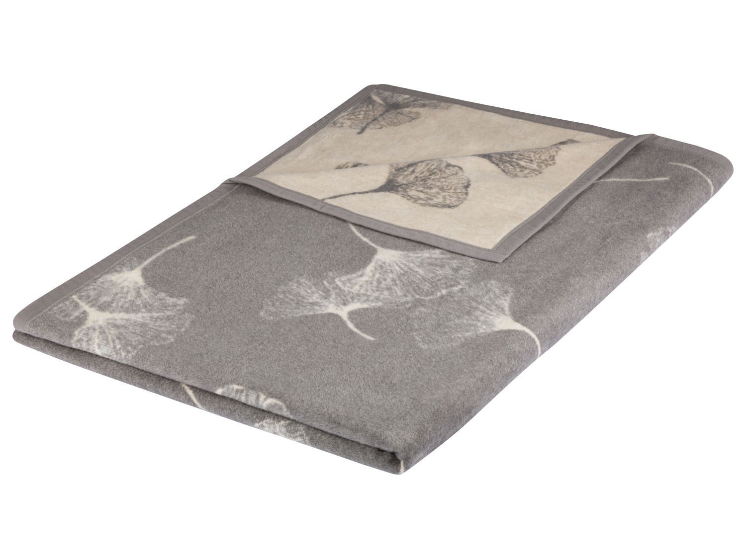 Livarno home Koc, 150 x 200 cm Kwiecisty/szary